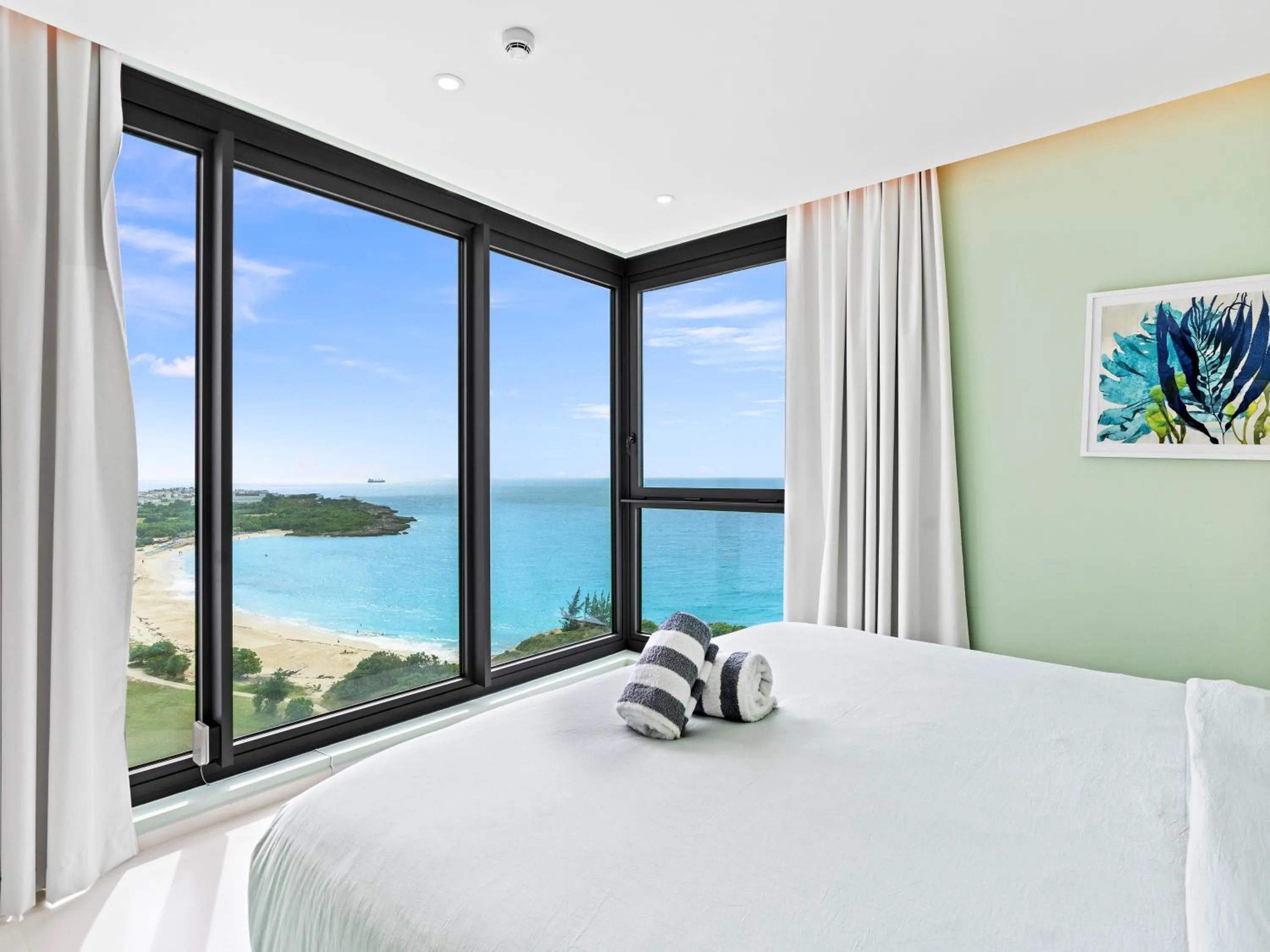 Bed in Fourteen at Mullet Bay