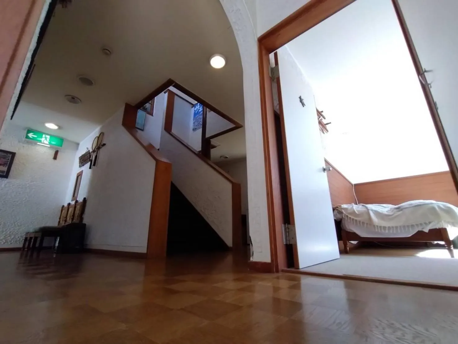 Bed in Woody House Kazamidori