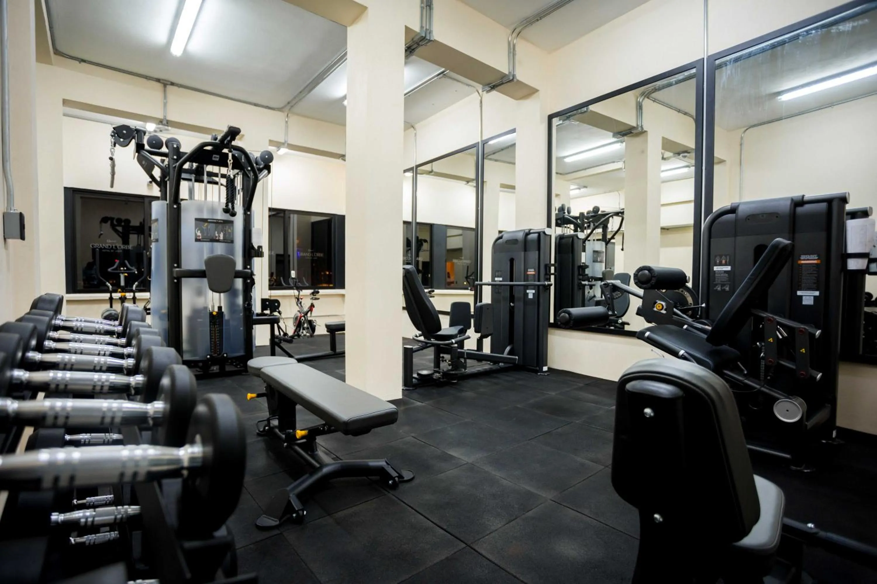 Fitness centre/facilities in Hotel Grand L'Orbe by JAMM