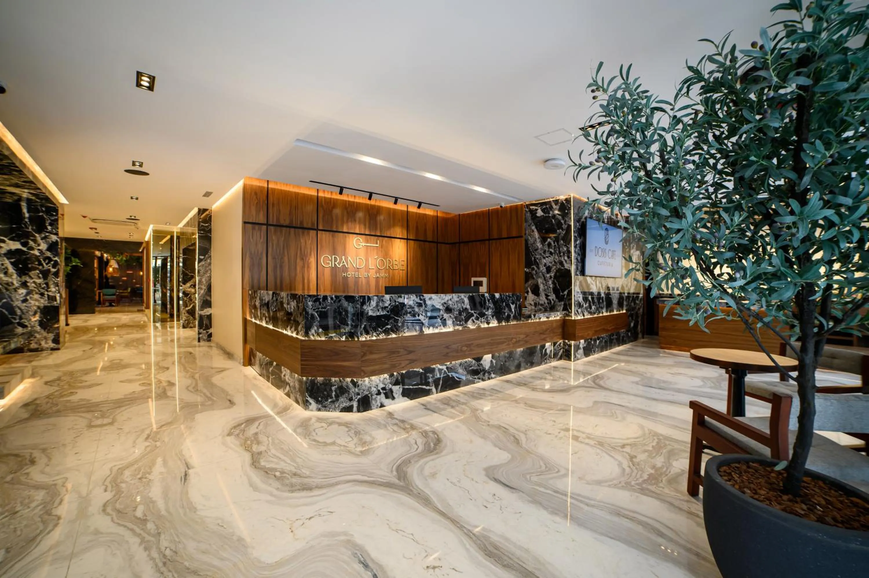 Lobby or reception in Hotel Grand L'Orbe by JAMM