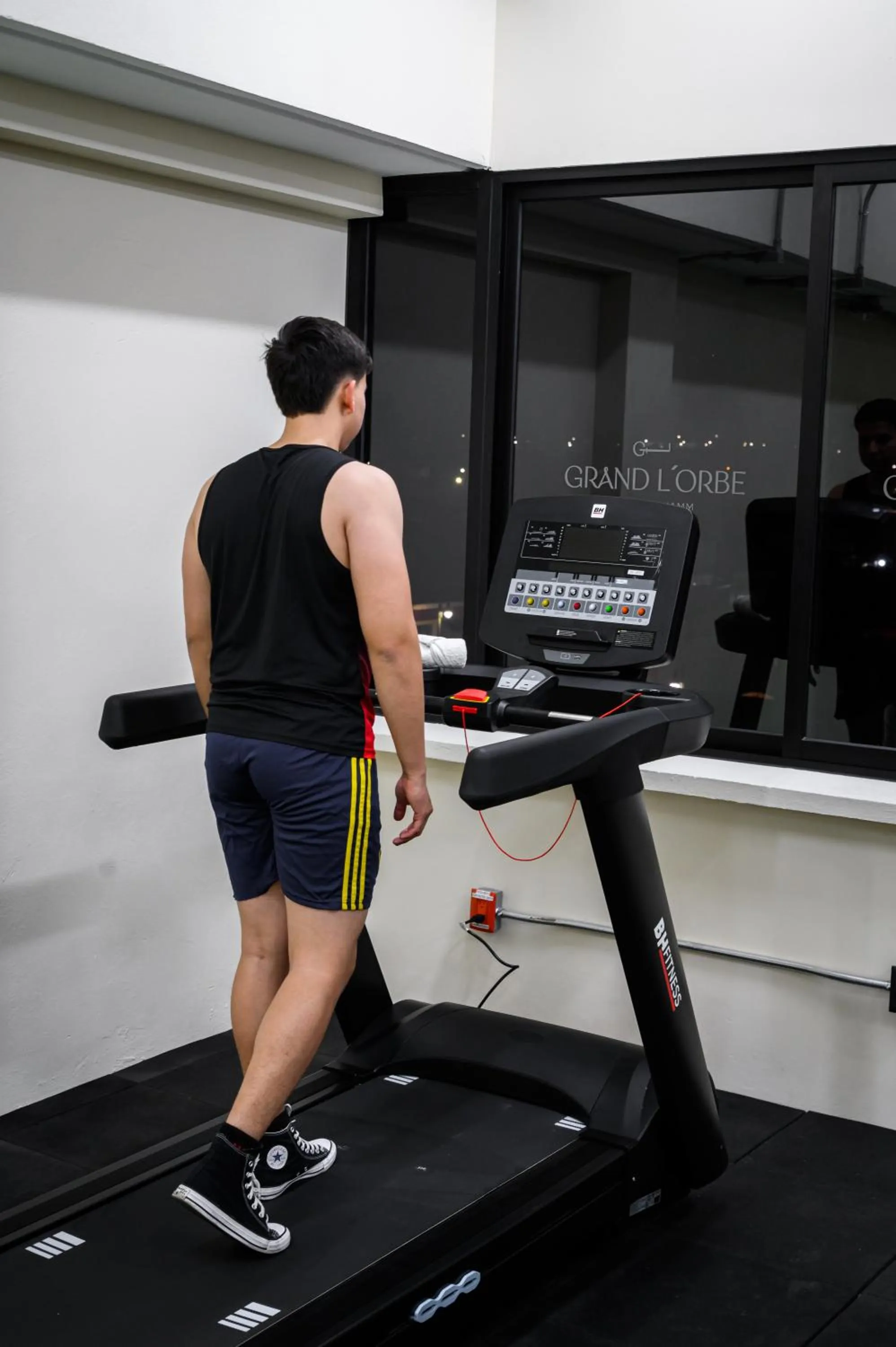 Fitness centre/facilities in Hotel Grand L'Orbe by JAMM