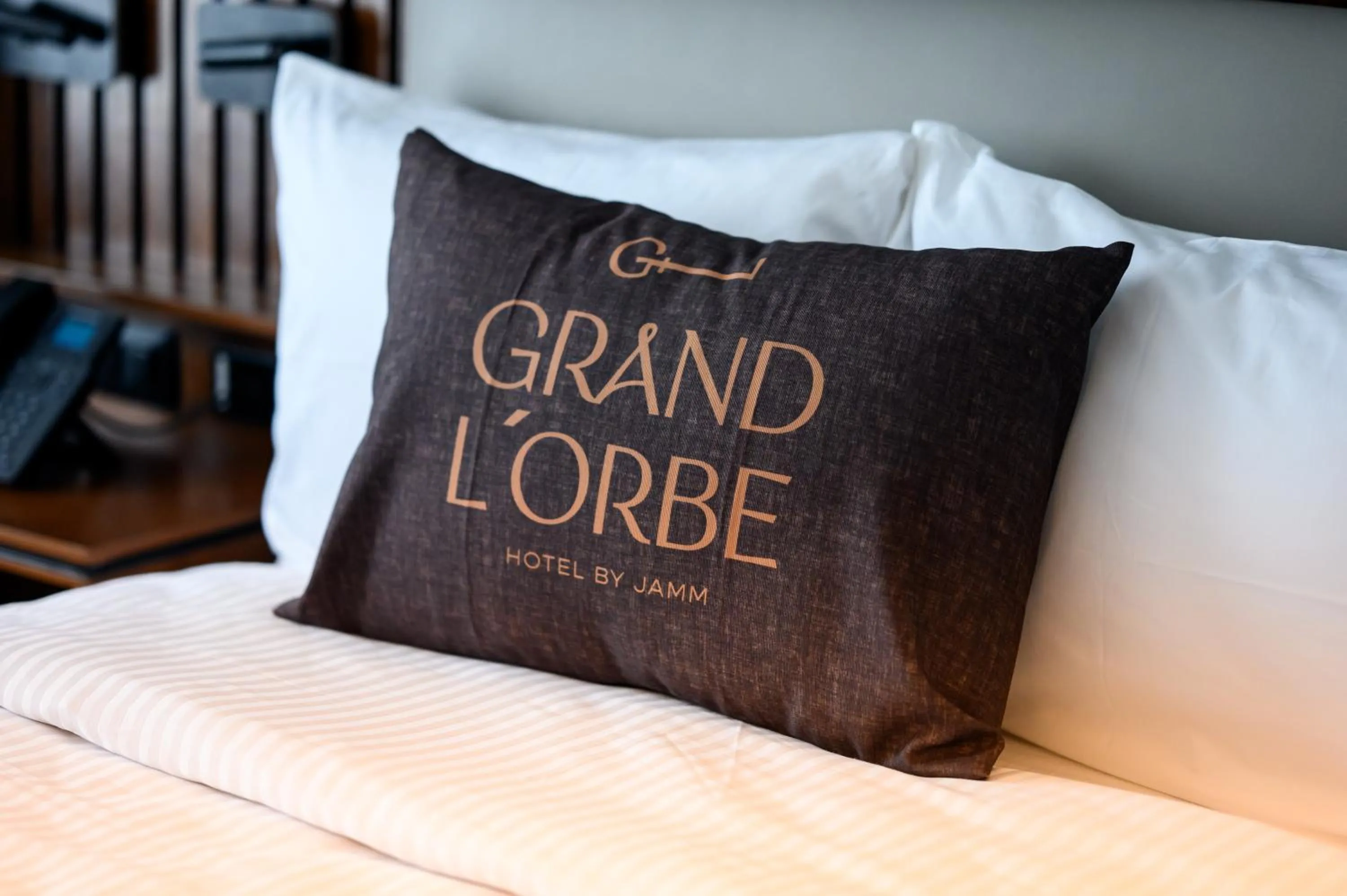 Bed in Hotel Grand L'Orbe by JAMM