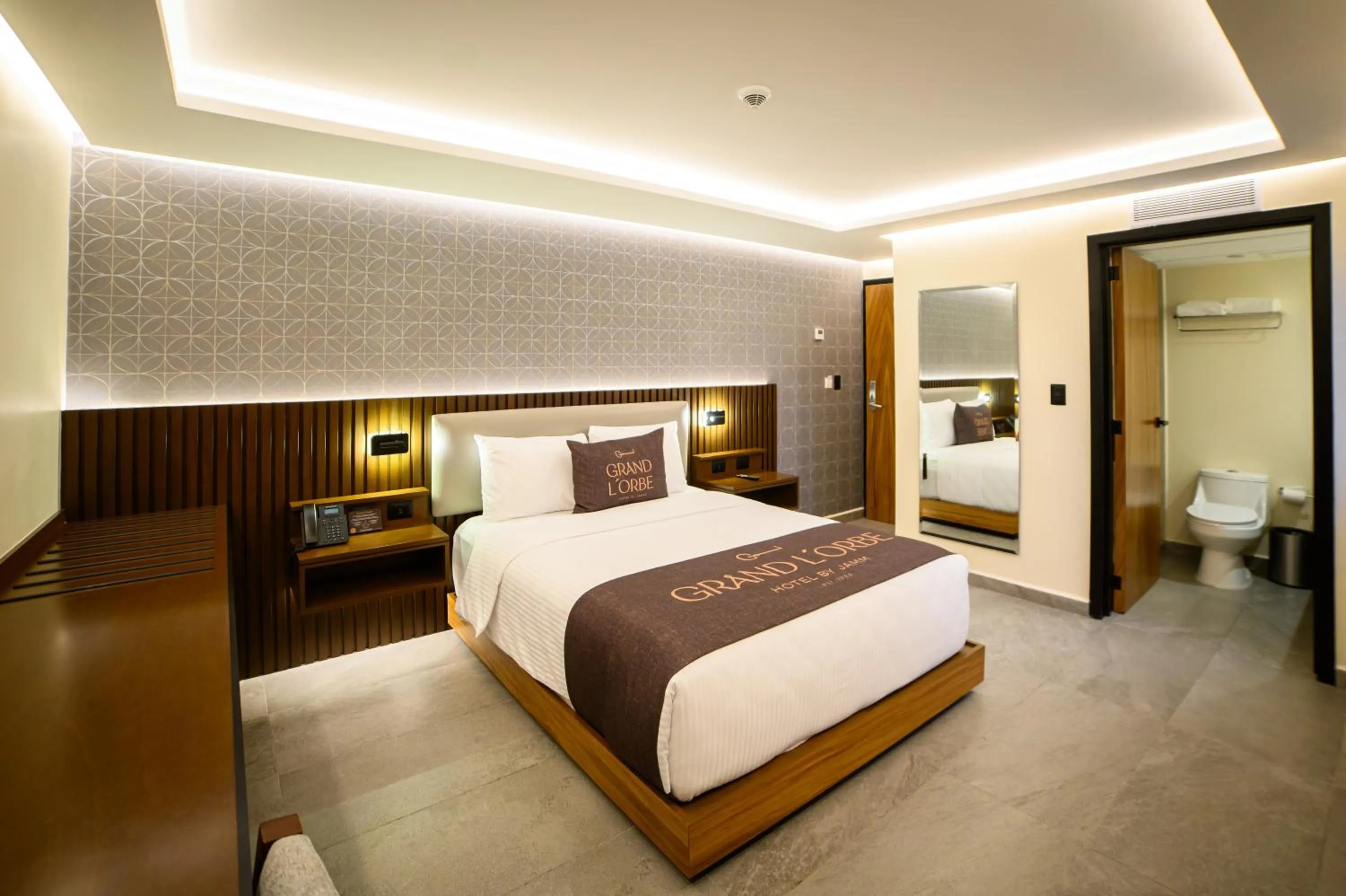 Bed in Hotel Grand L'Orbe by JAMM