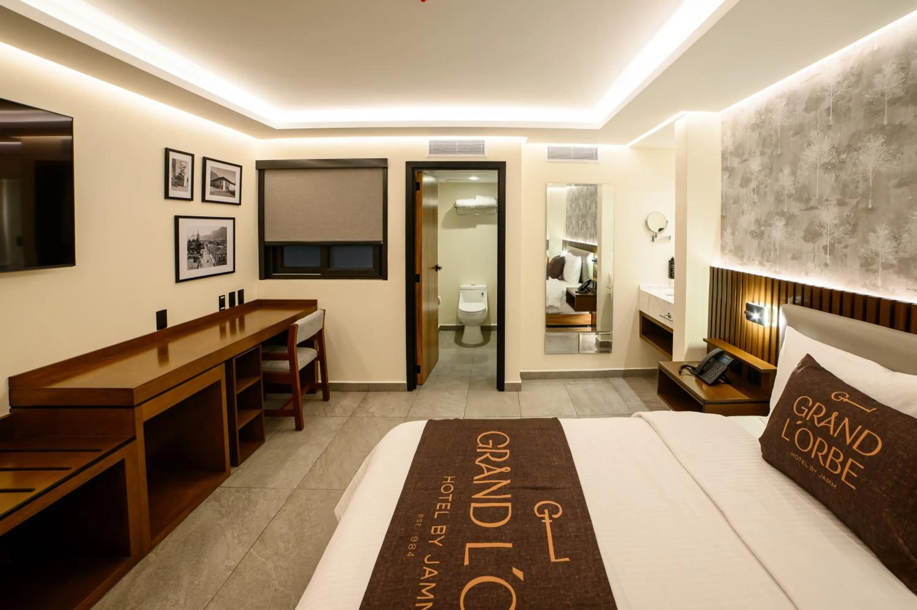 Bed in Hotel Grand L'Orbe by JAMM