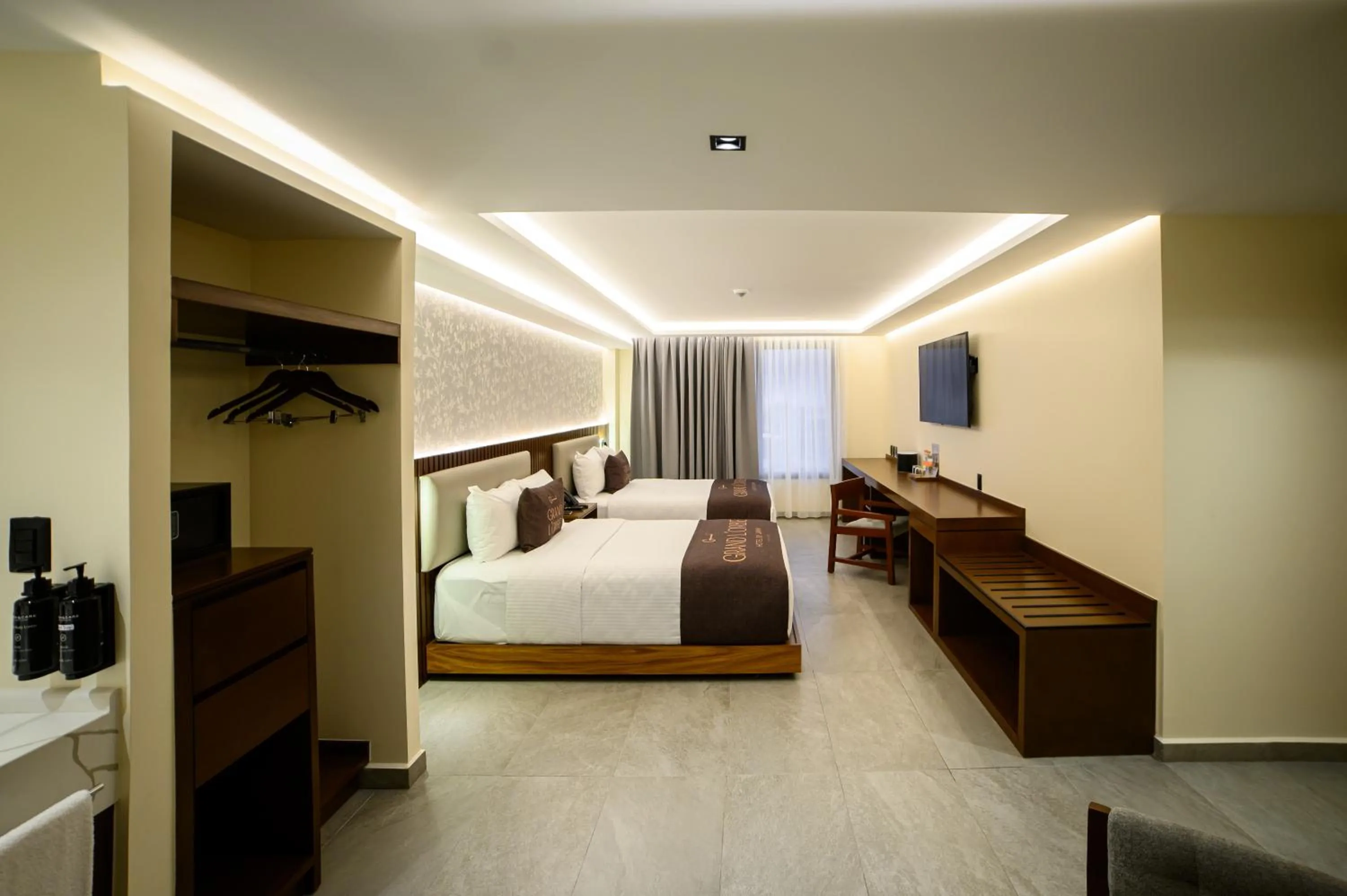 Bed in Hotel Grand L'Orbe by JAMM