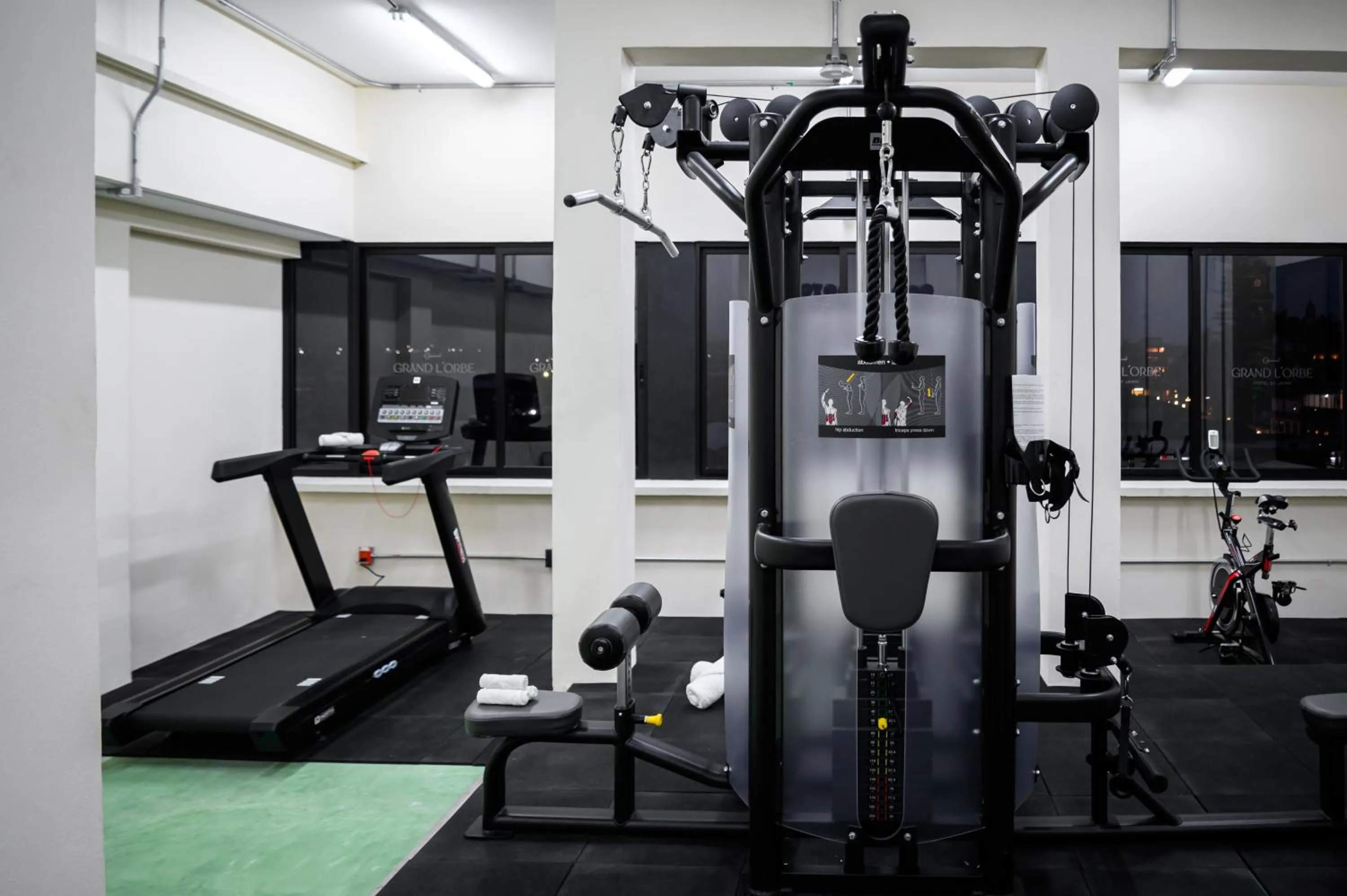 Fitness centre/facilities in Hotel Grand L'Orbe by JAMM