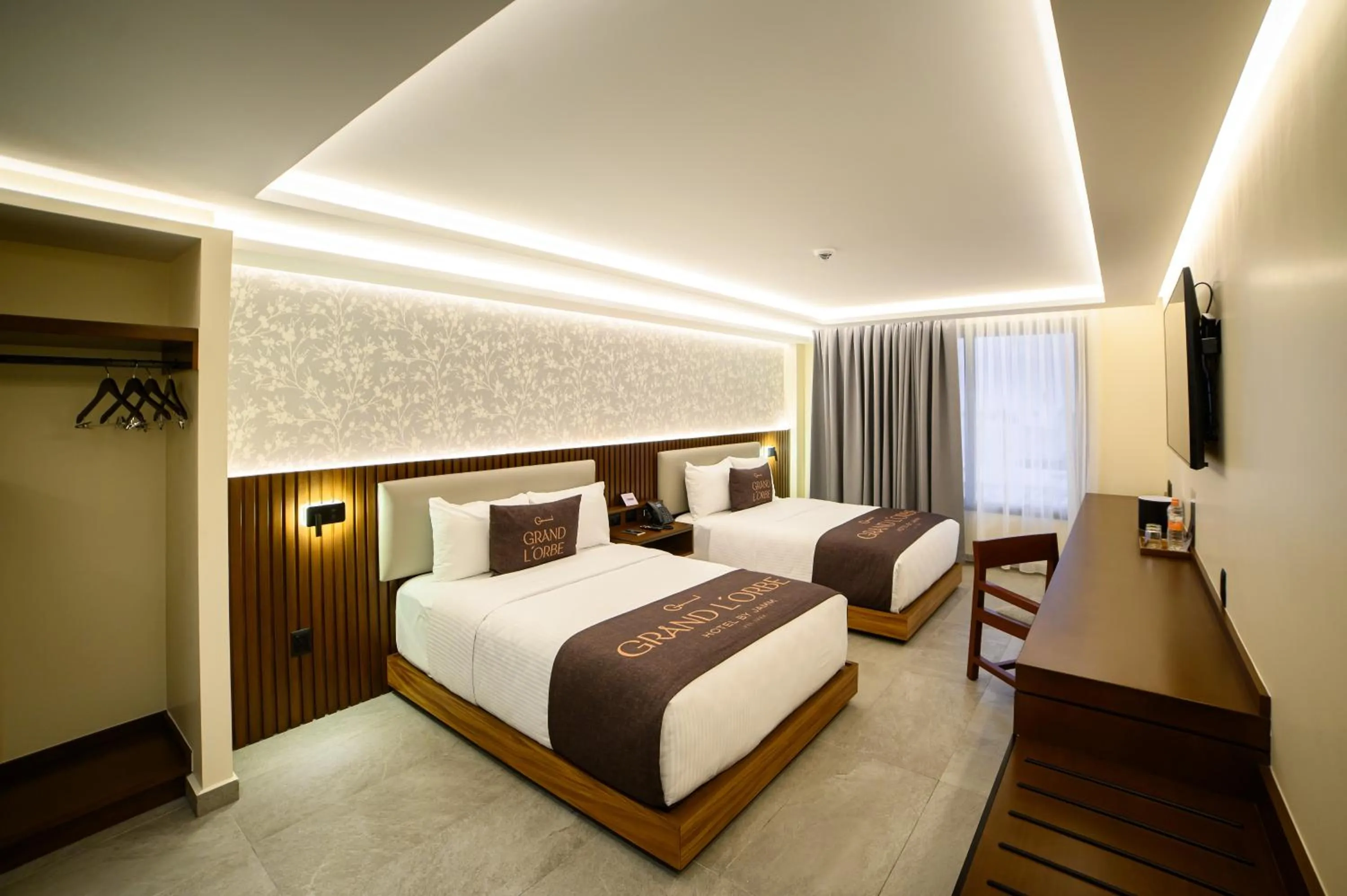 Bed in Hotel Grand L'Orbe by JAMM