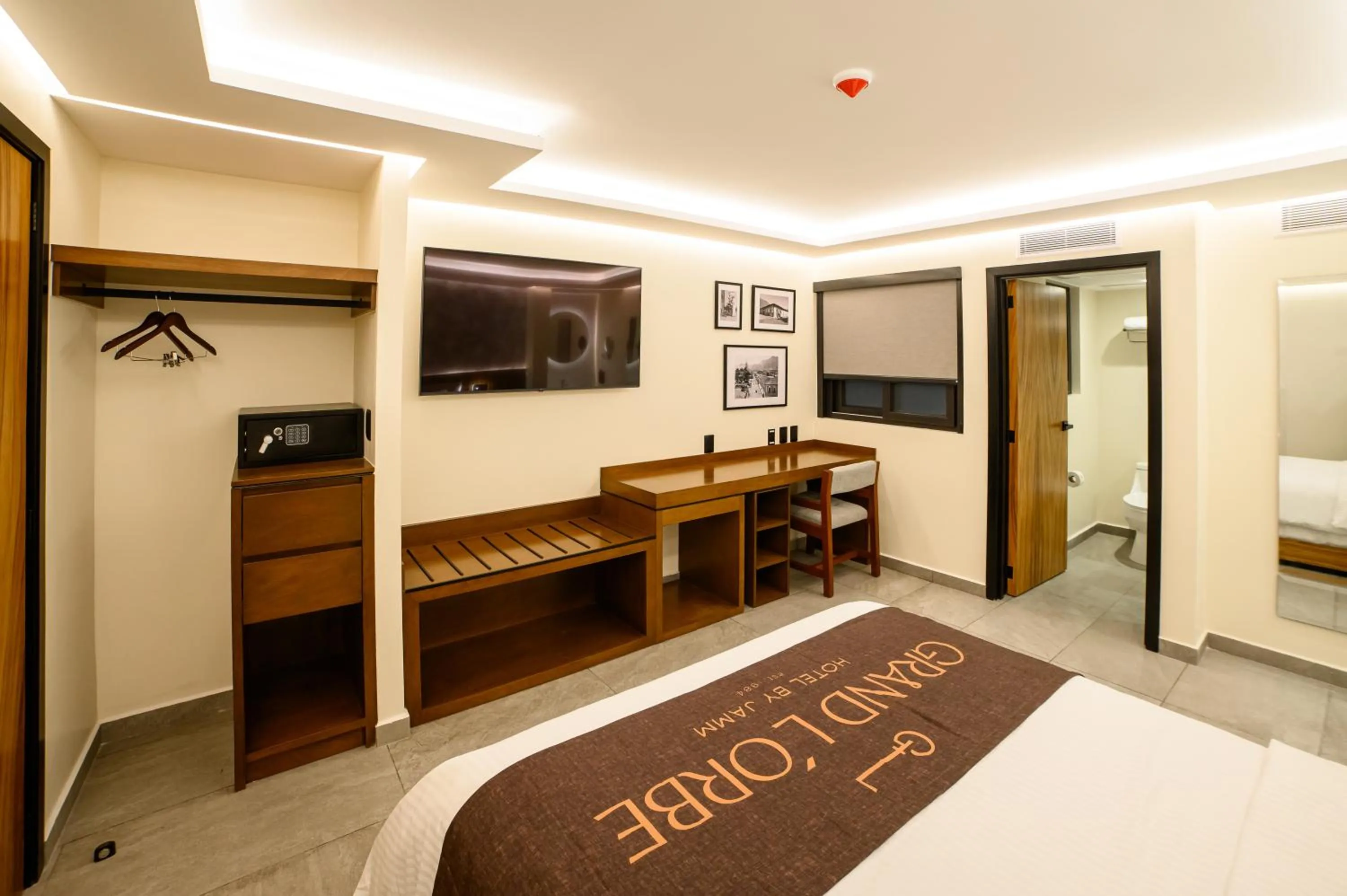 Bed in Hotel Grand L'Orbe by JAMM