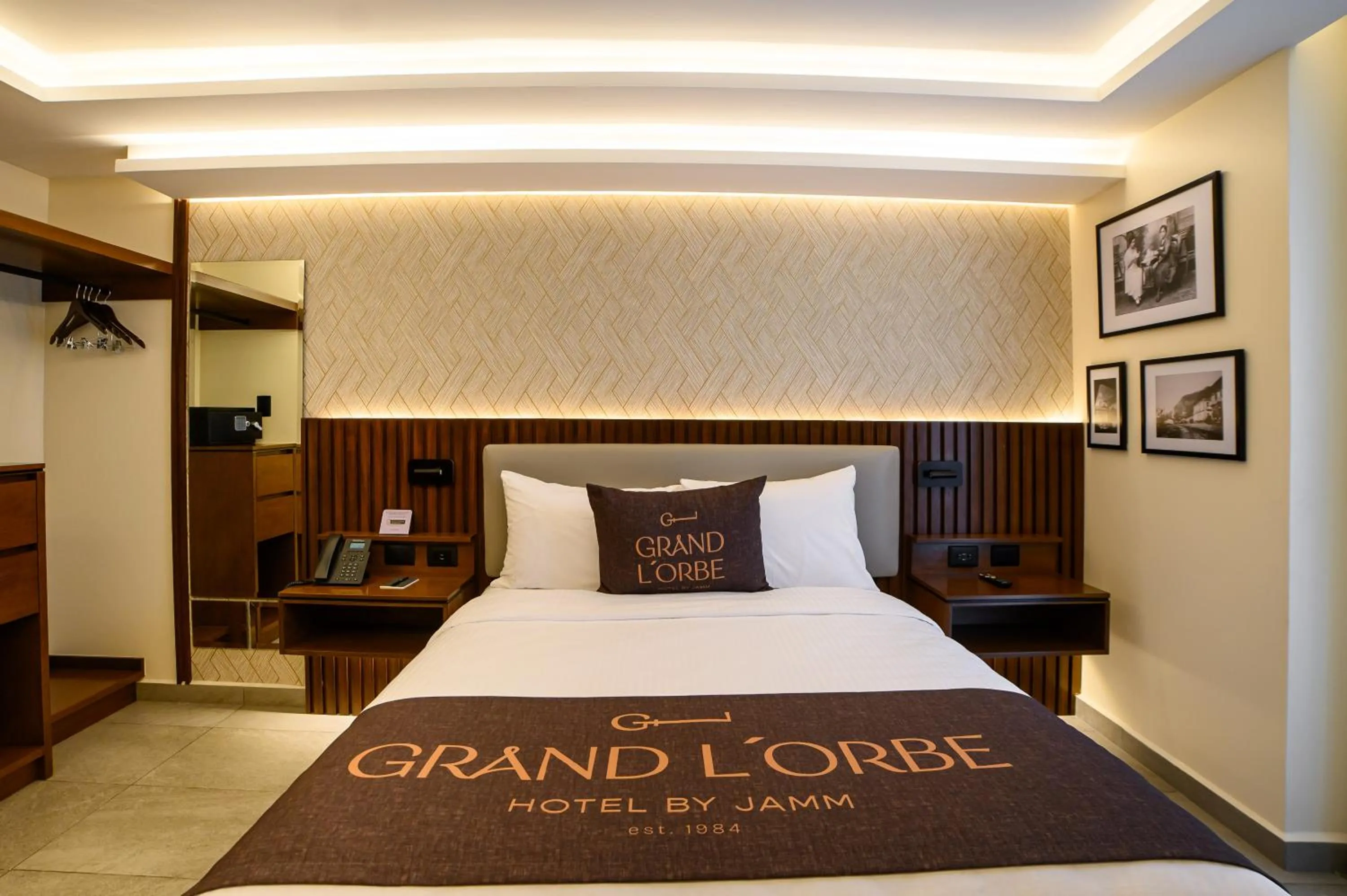 Bed in Hotel Grand L'Orbe by JAMM