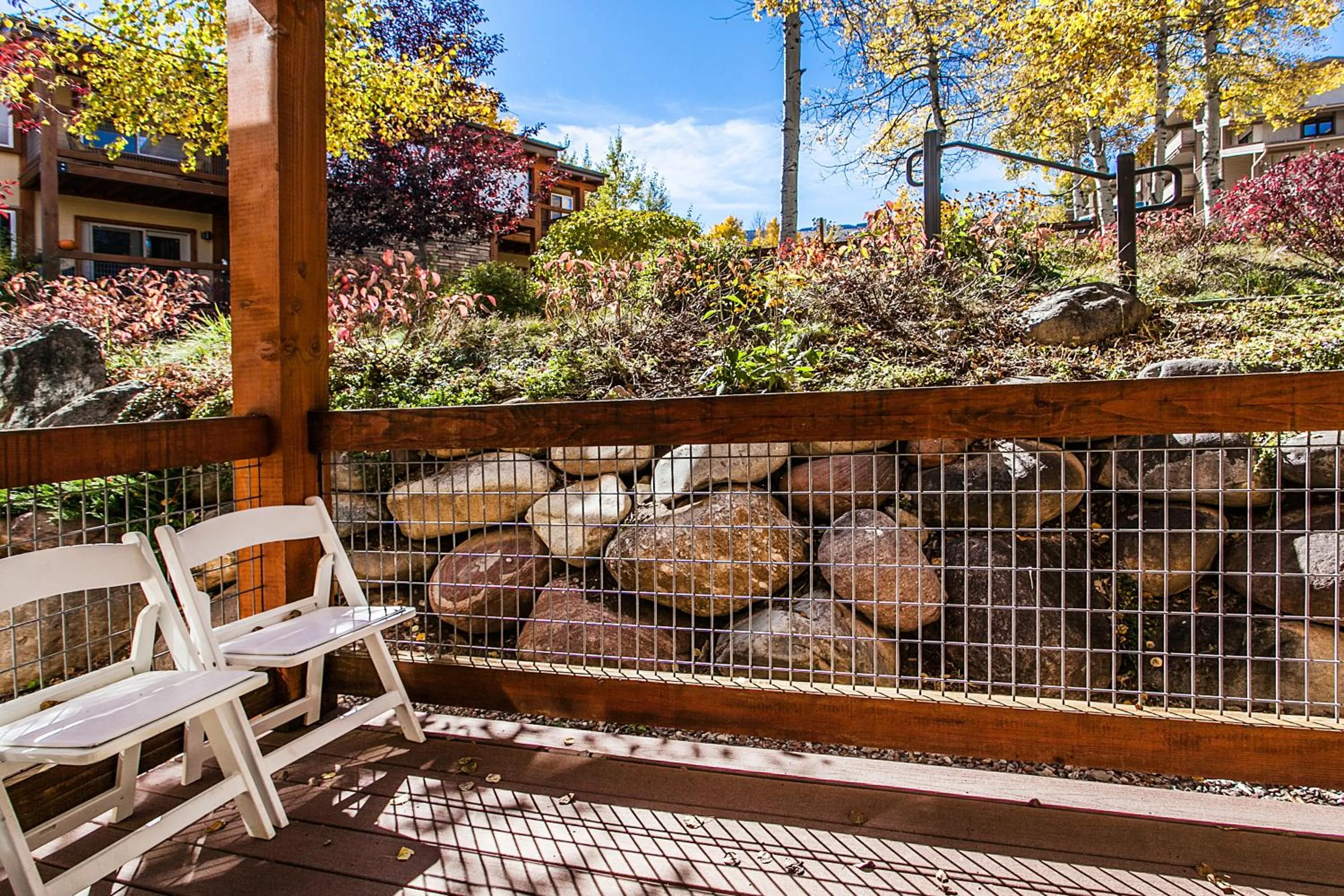 Patio in Willows Condos by Snowmass Vacations