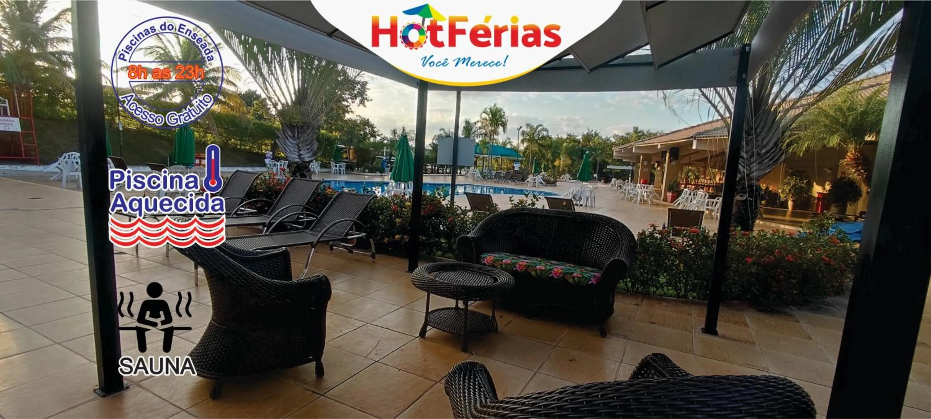 Restaurant/places to eat in HotFérias - Flat no Enseada Caldas Novas, acesso ao Lago e pesca permitida, próx ao Náutico Praia Clube