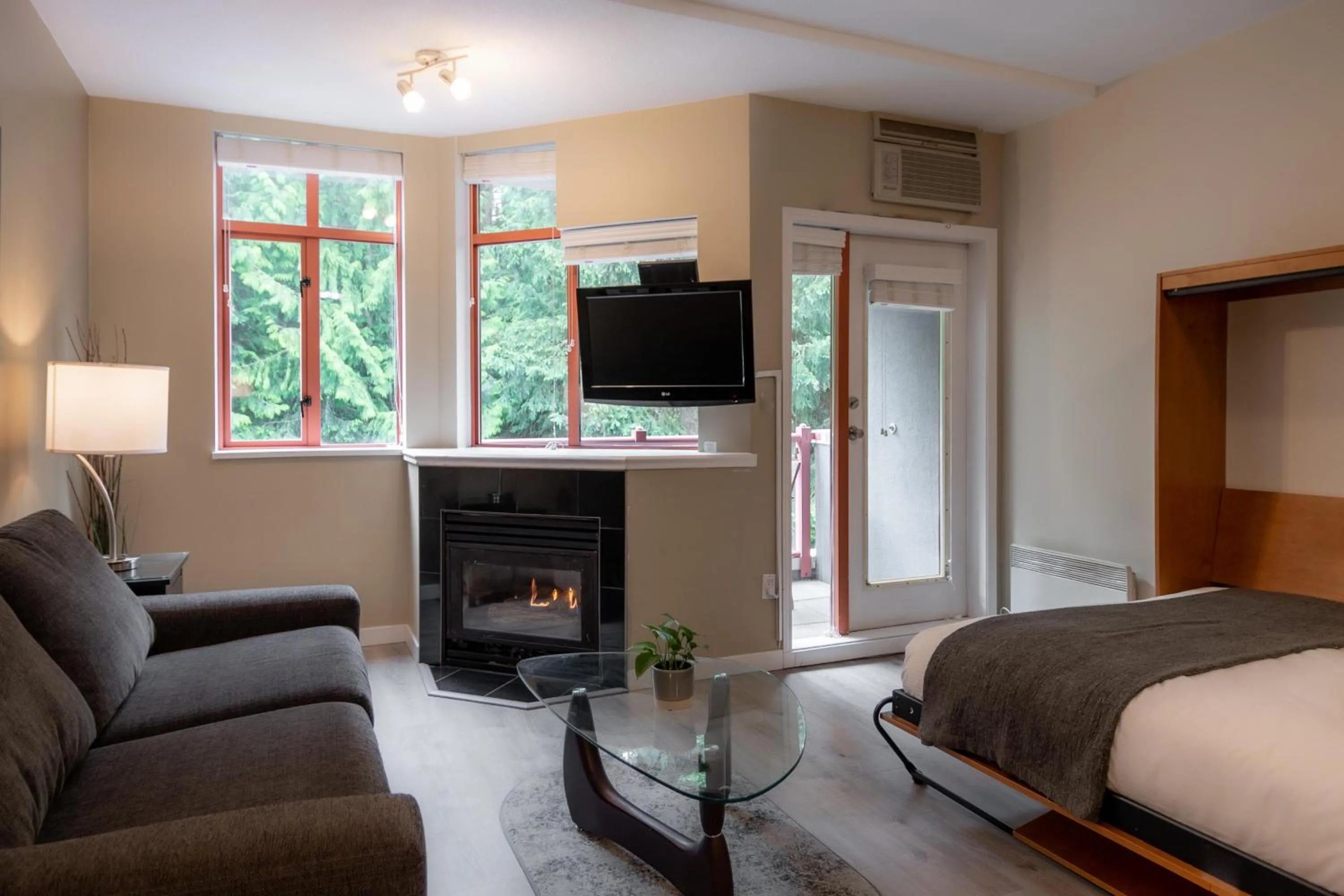 Bed in Alpenglow Lodge Studio with Pool Views by MVA