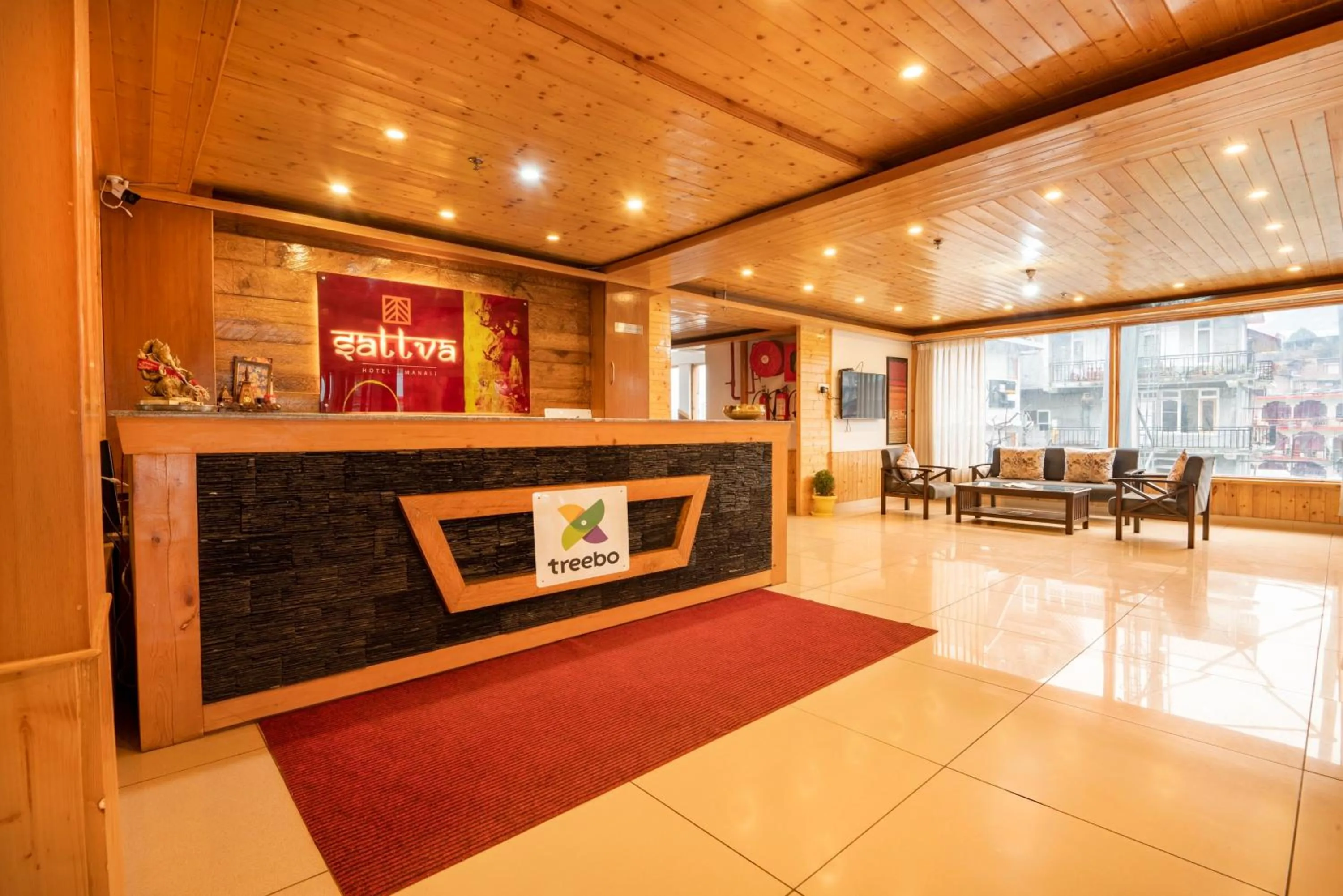 Lobby or reception in Treebo Premium Sattva With Mountain View
