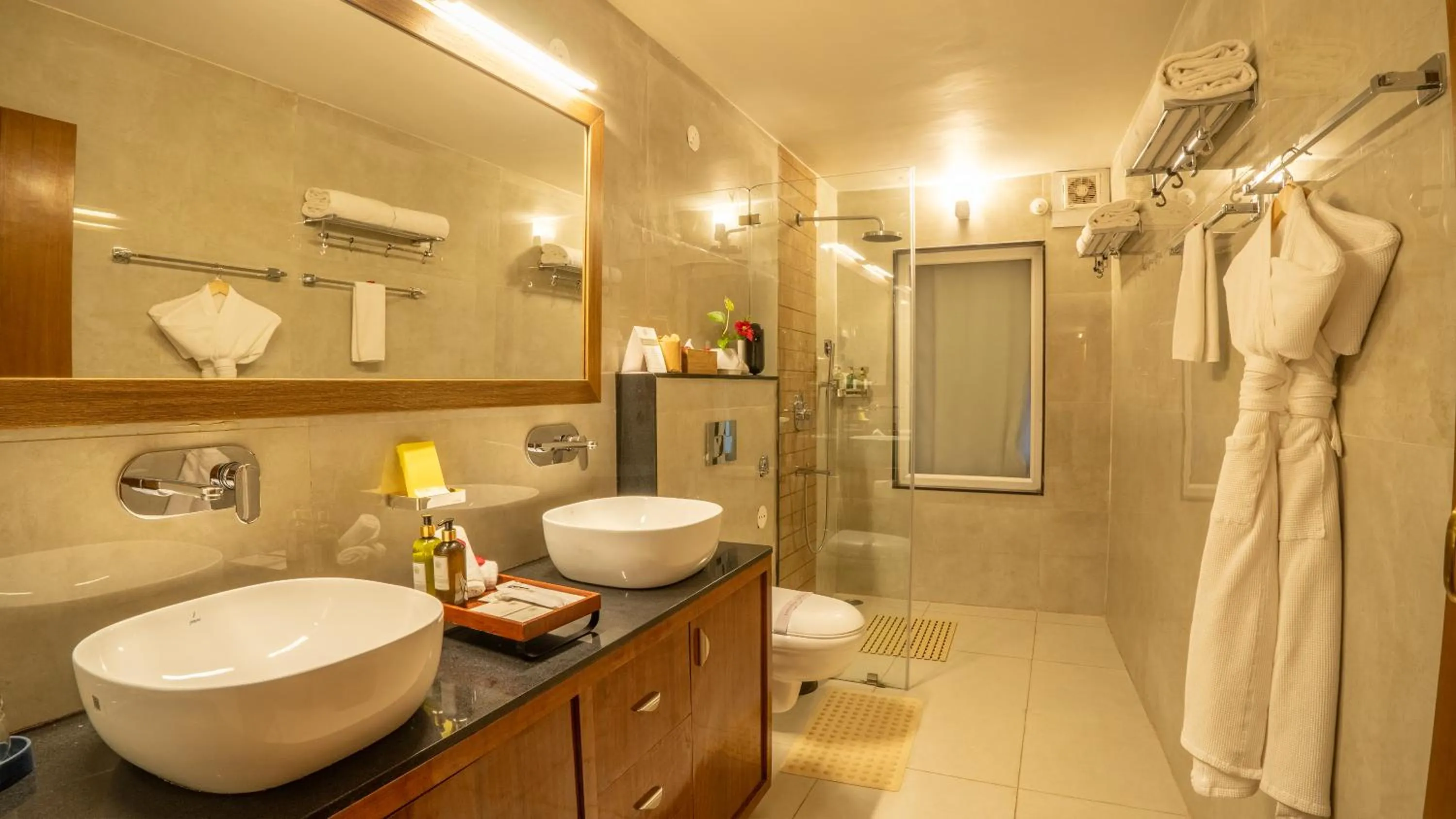 Bathroom in Tree of Life Eila Art Hotel, Manali