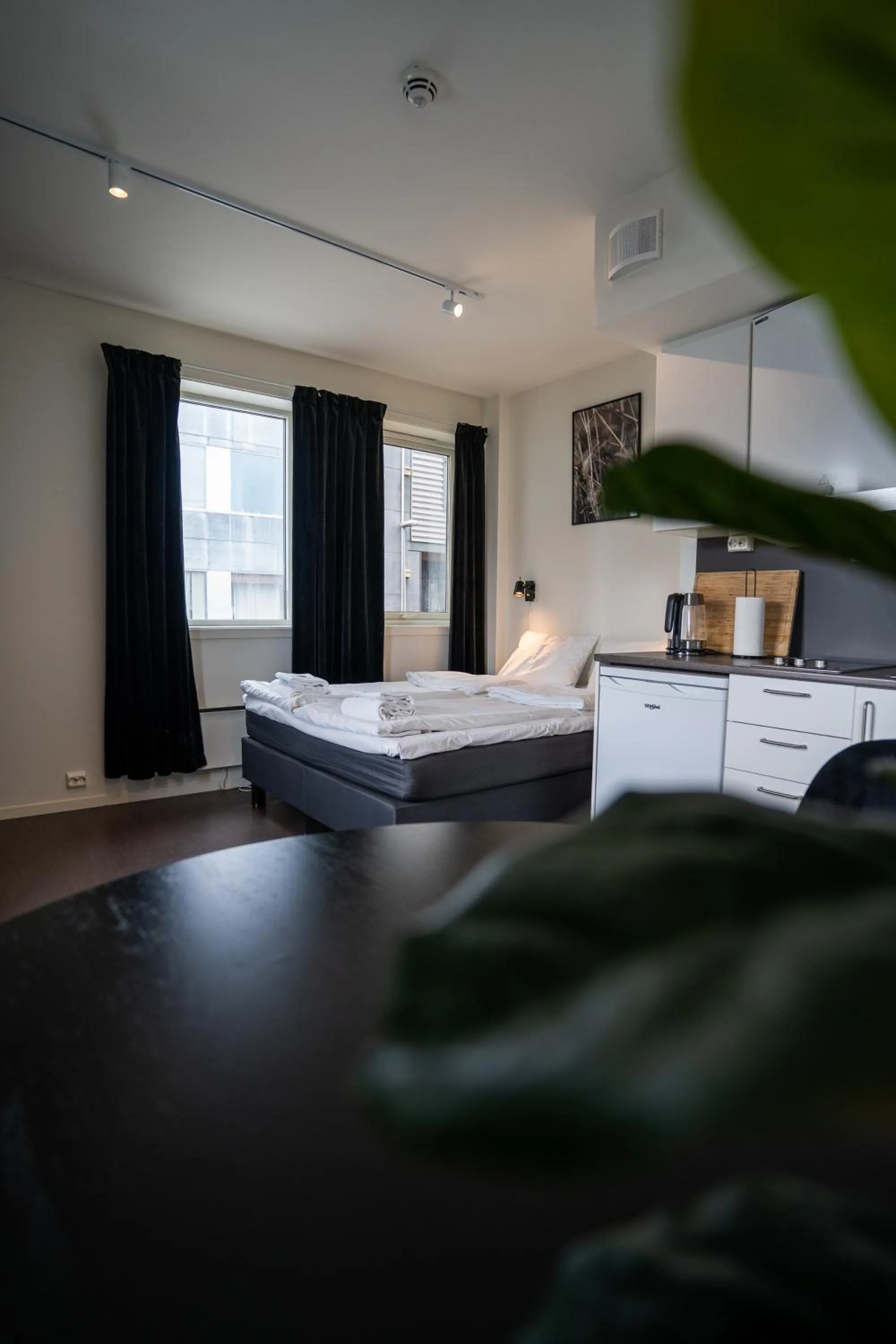 Bed in TotalApartments Seminarbakken City Studio