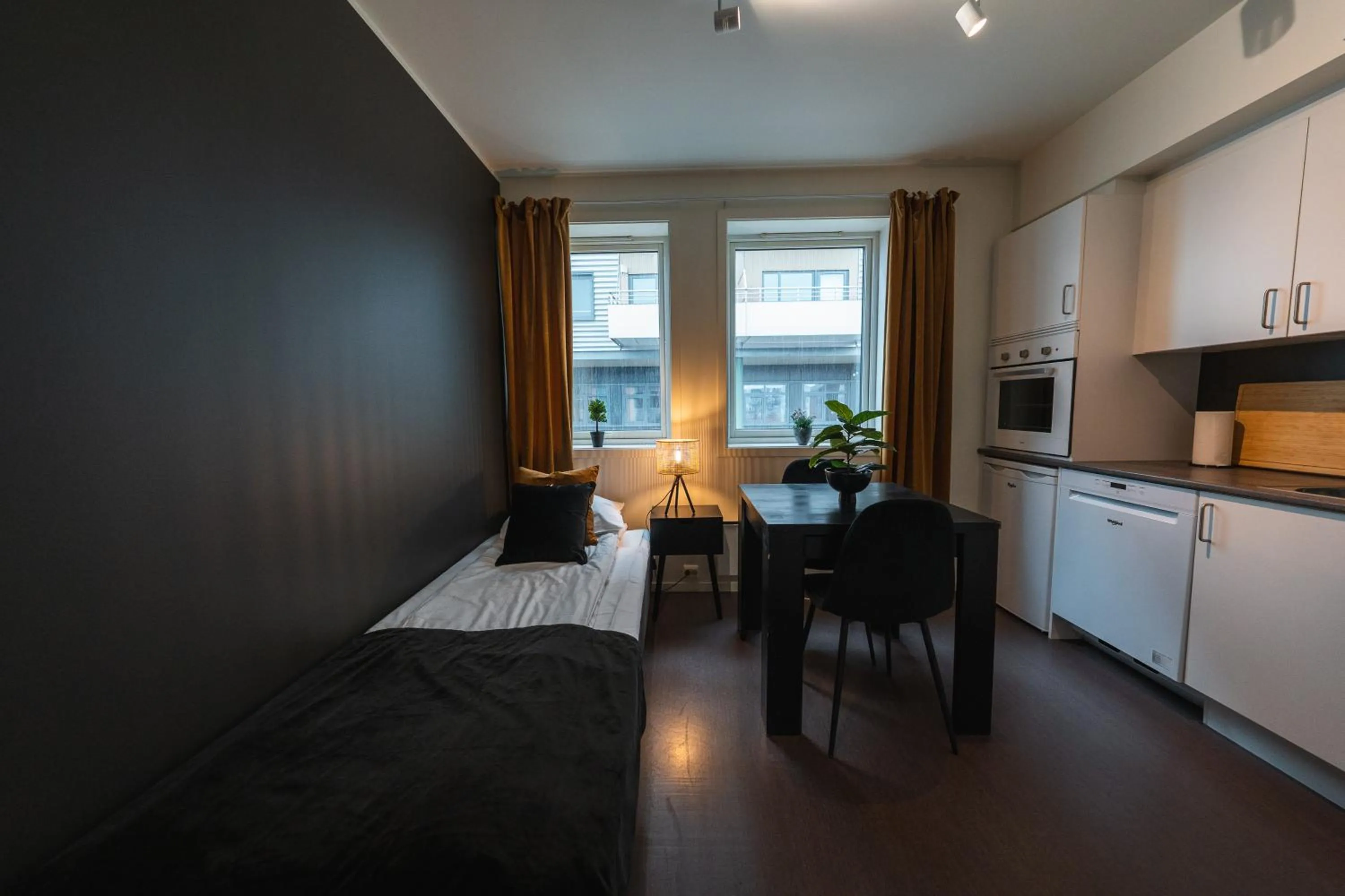 Bed in TotalApartments Seminarbakken City Studio