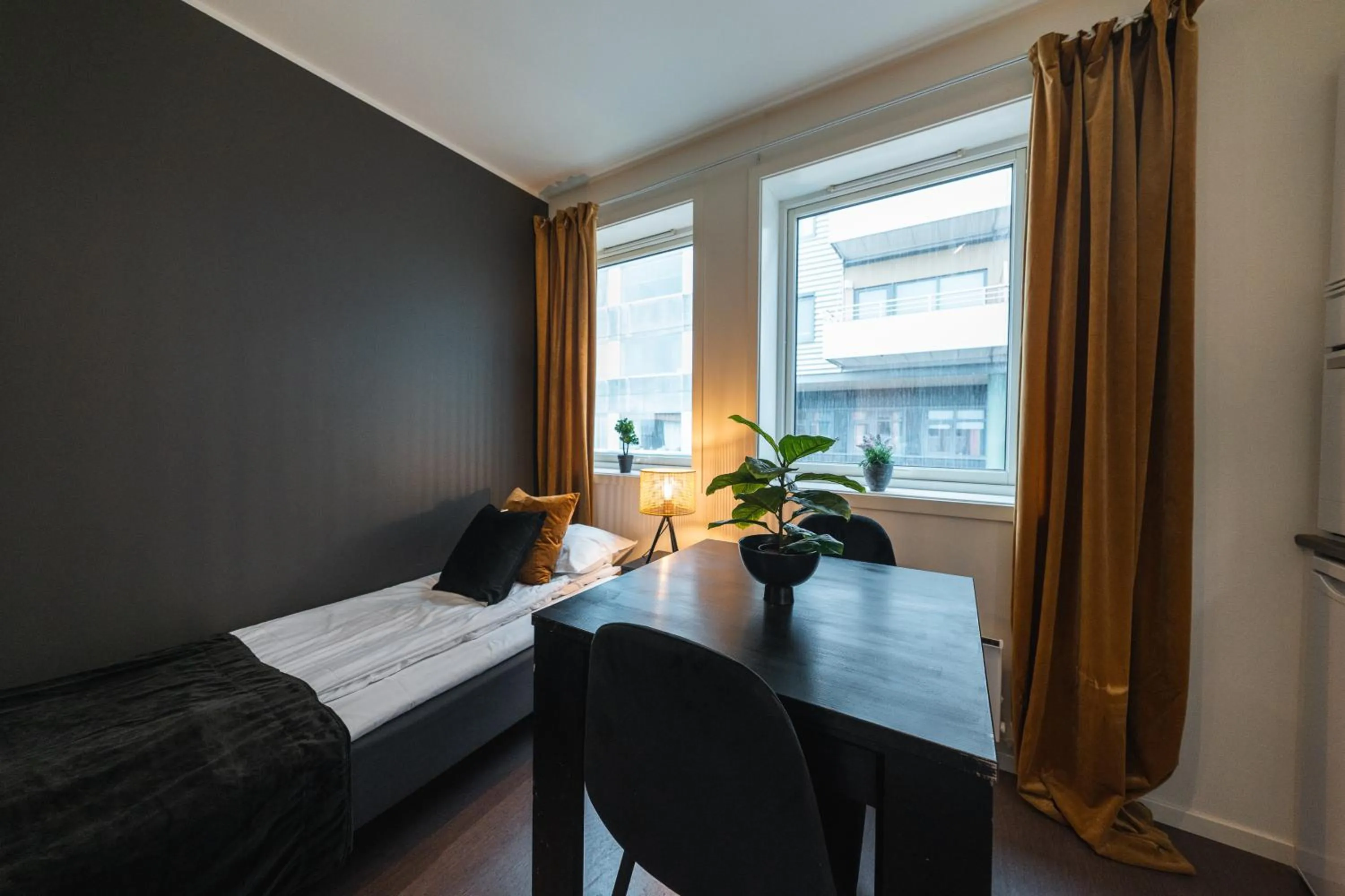 Bed in TotalApartments Seminarbakken City Studio