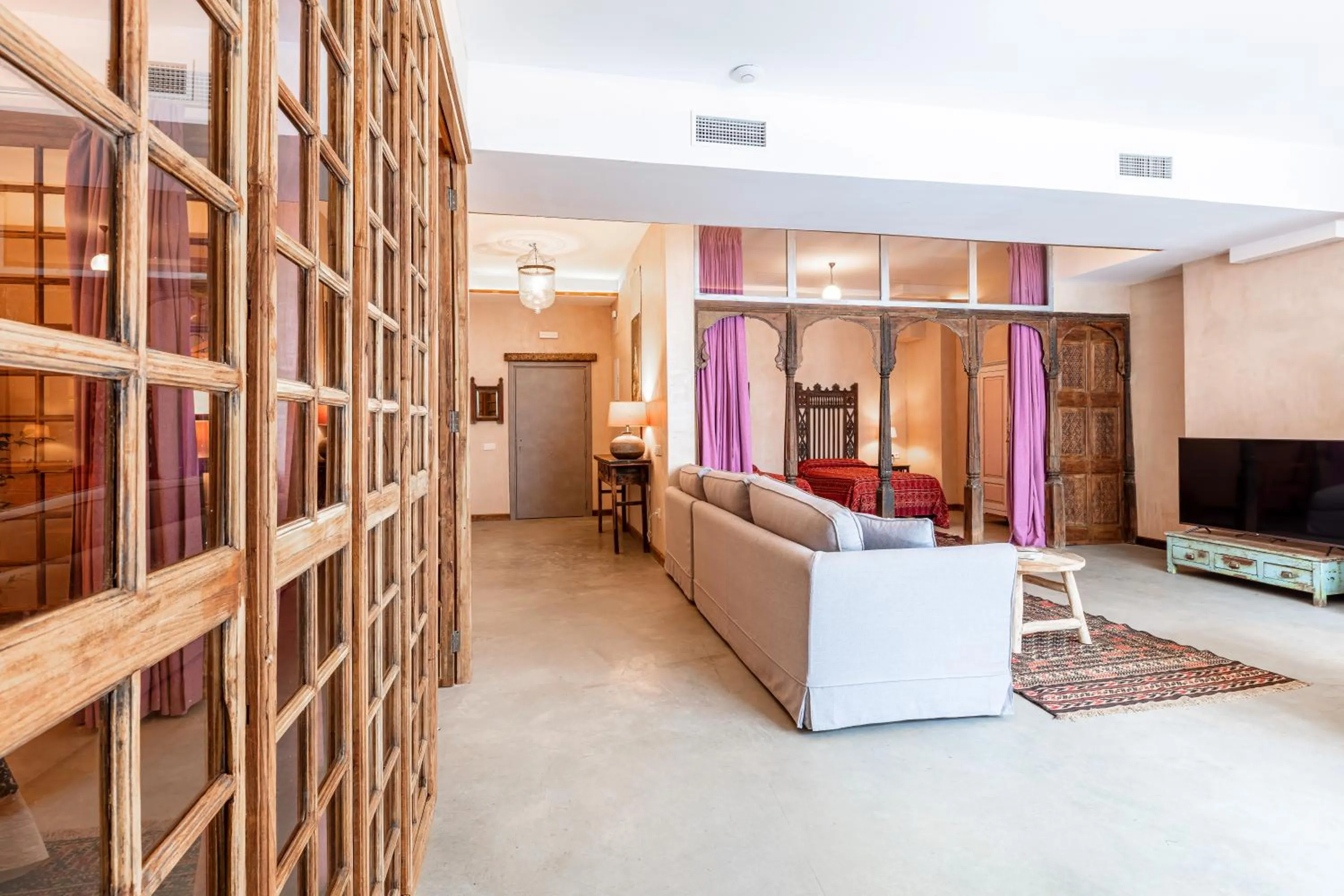 Living room in BOMBAYARTE APARTHOTEL TARIFA