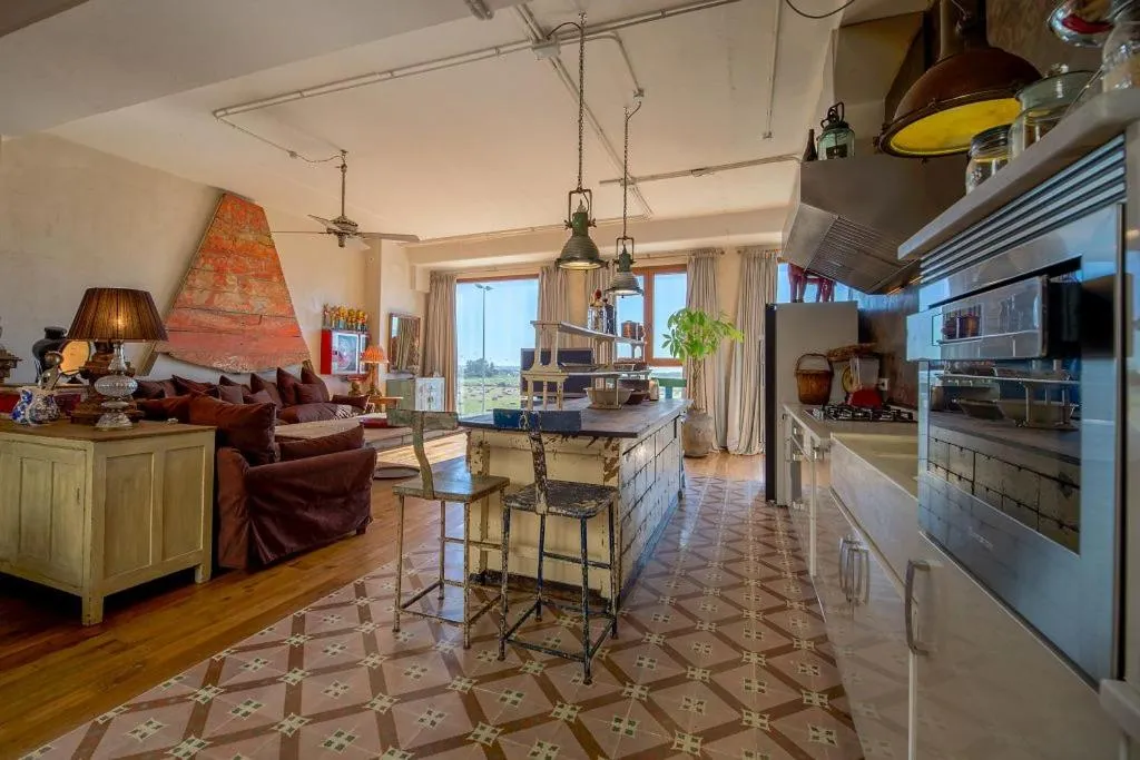 Kitchen or kitchenette in BOMBAYARTE APARTHOTEL TARIFA