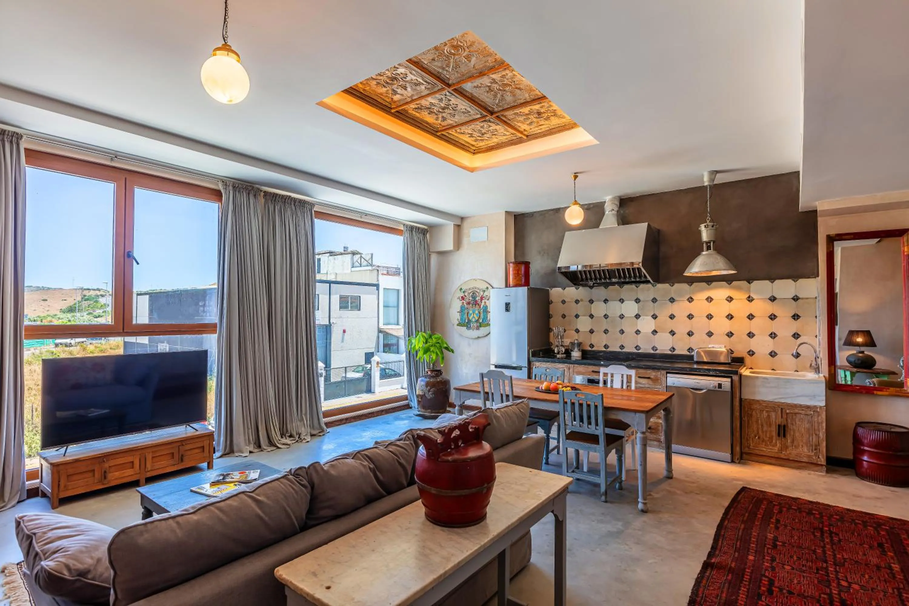 Living room in BOMBAYARTE APARTHOTEL TARIFA