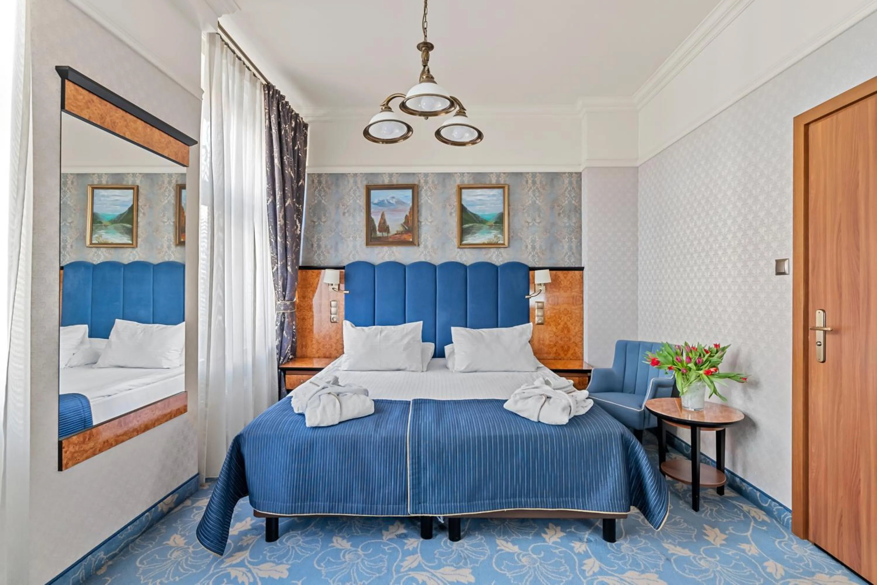 Bed in Hotel Diament Plaza Gliwice