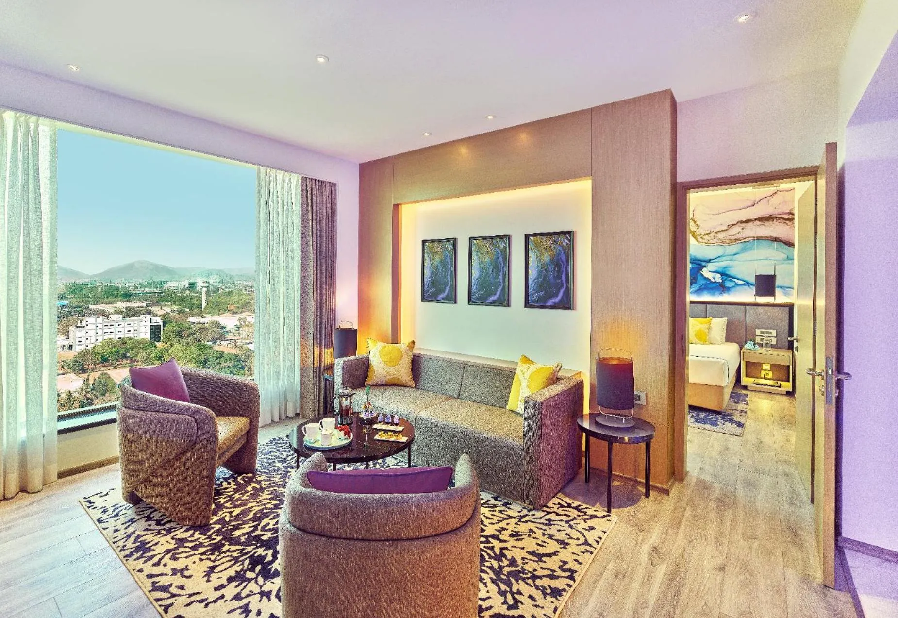 Living room in Vivanta Navi Mumbai Turbhe