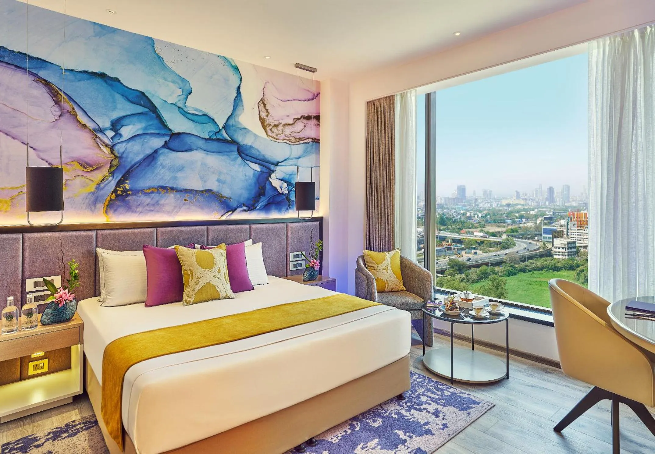 Photo of the whole room, Bed in Vivanta Navi Mumbai Turbhe