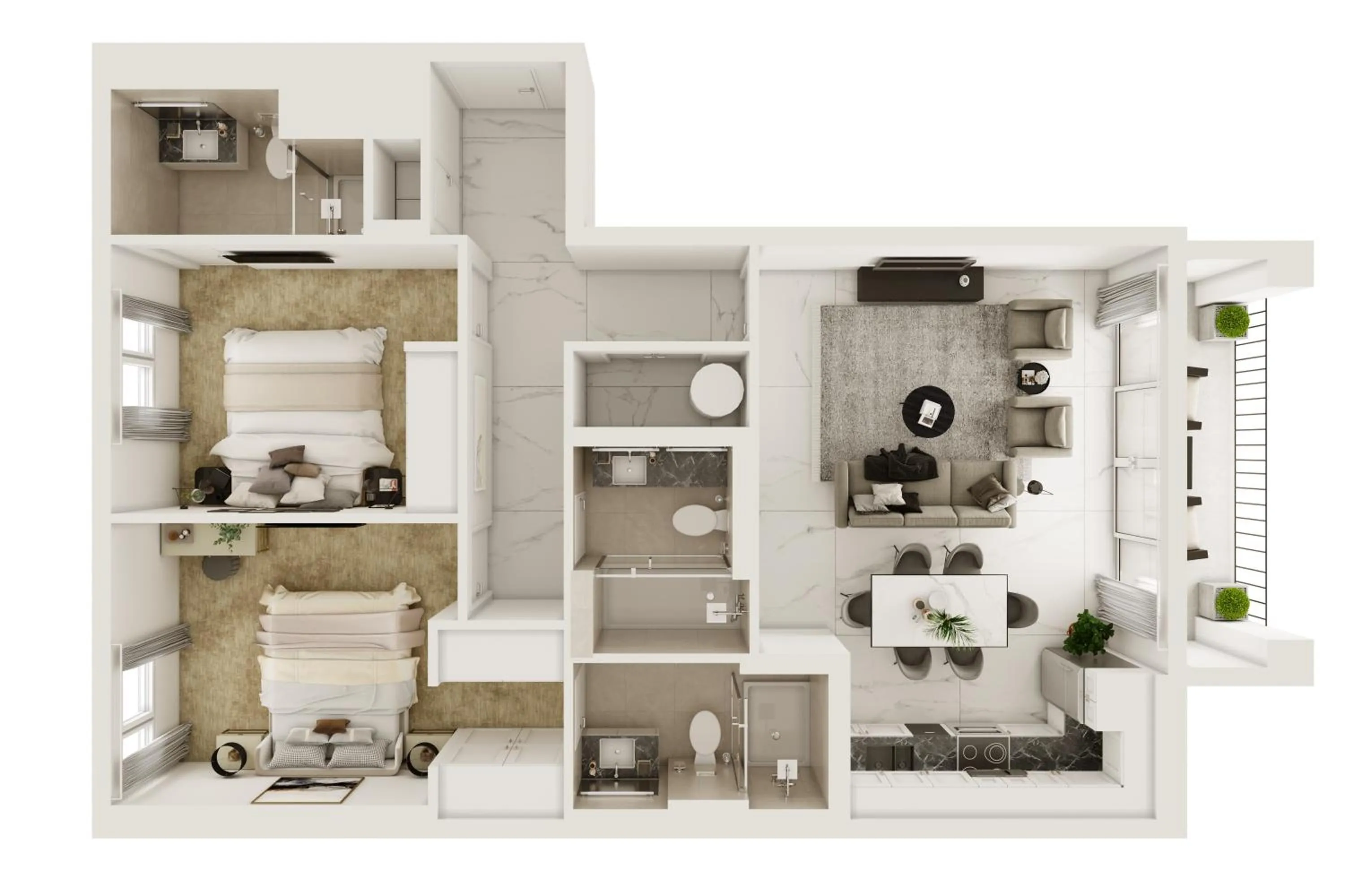 Floor plan in Sanctum Regent's Park