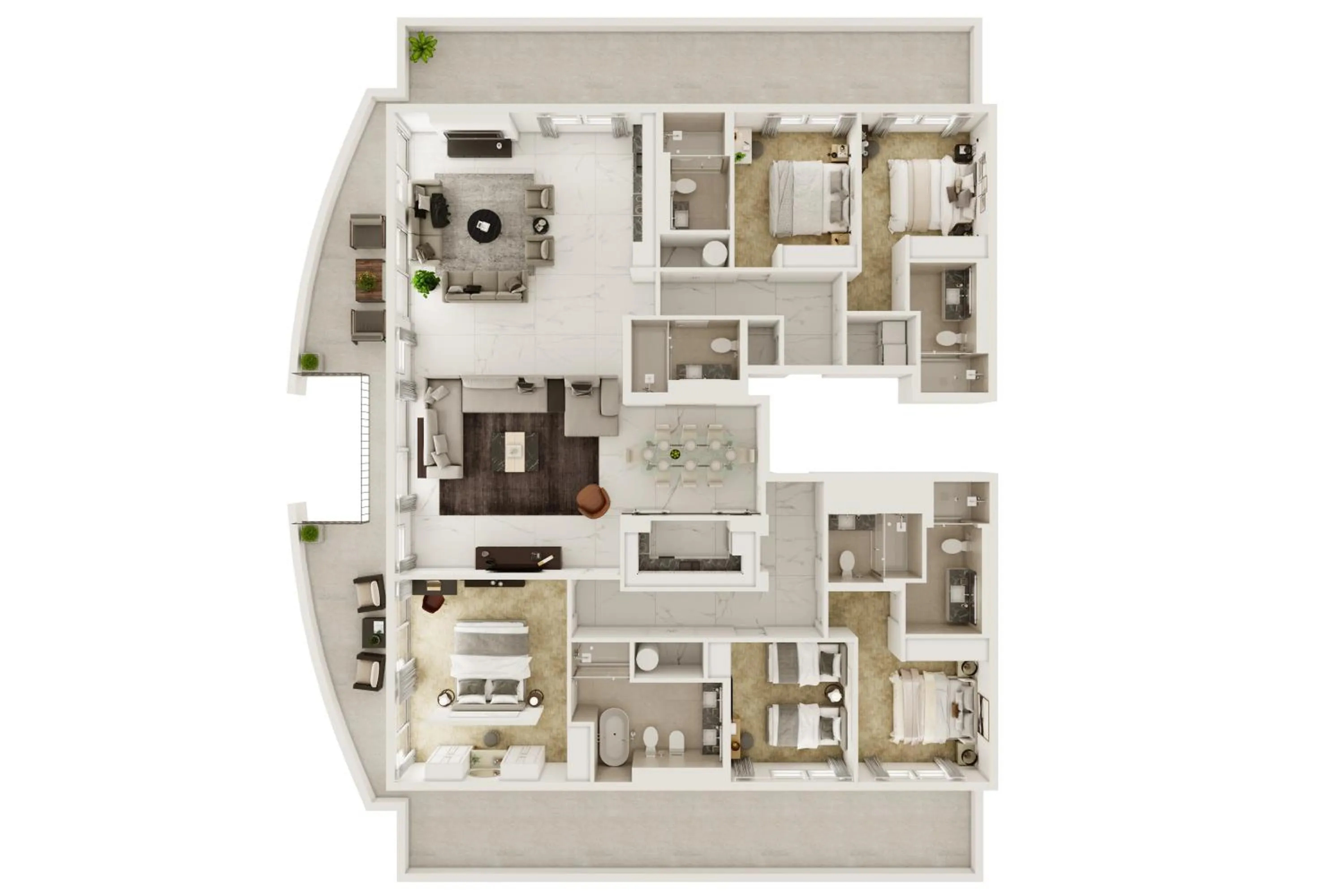 Floor plan in Sanctum Regent's Park
