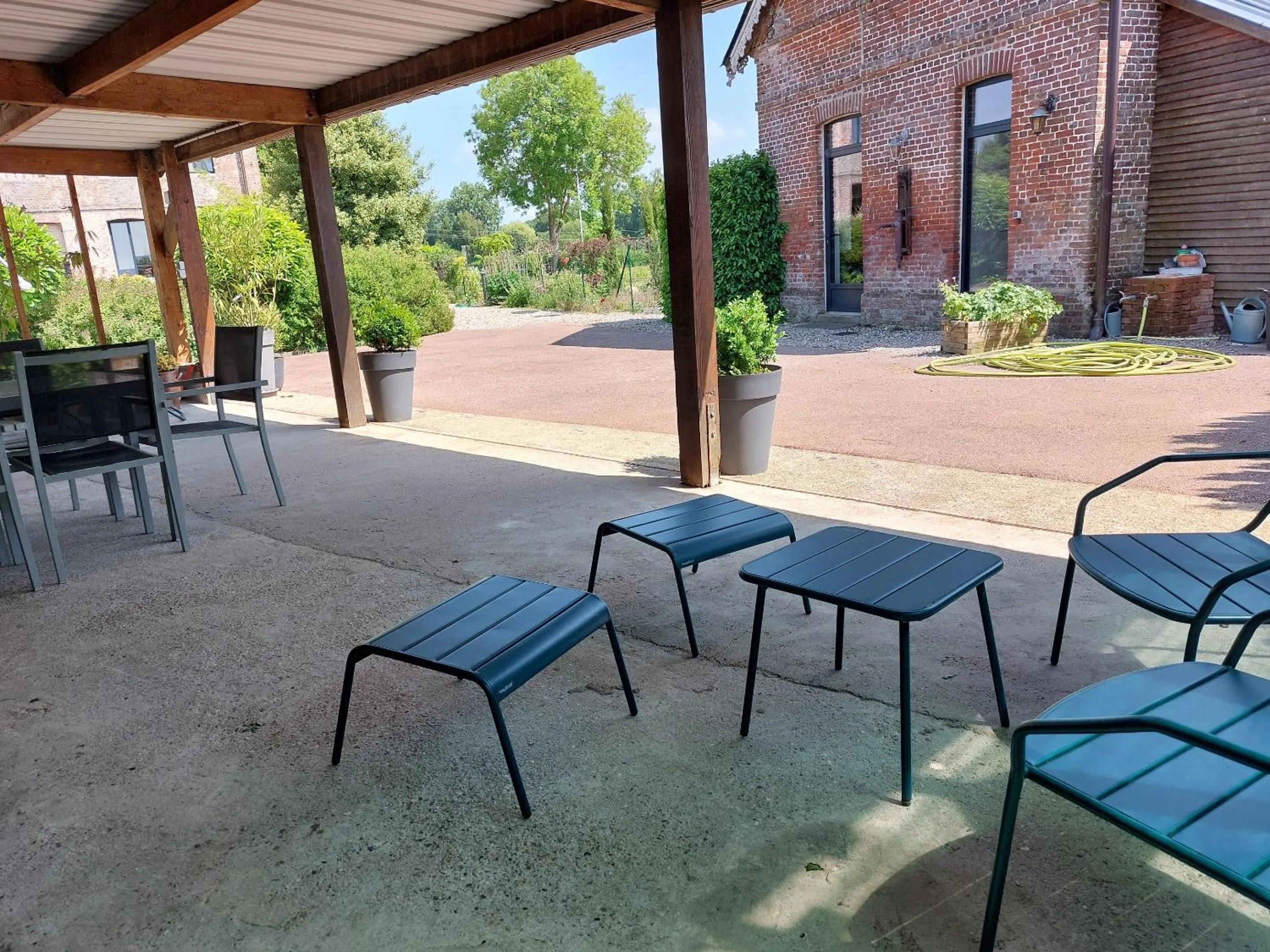 Patio in LES JACQUEMARTS NORMANDS Maison d'hôtes - Guesthouse