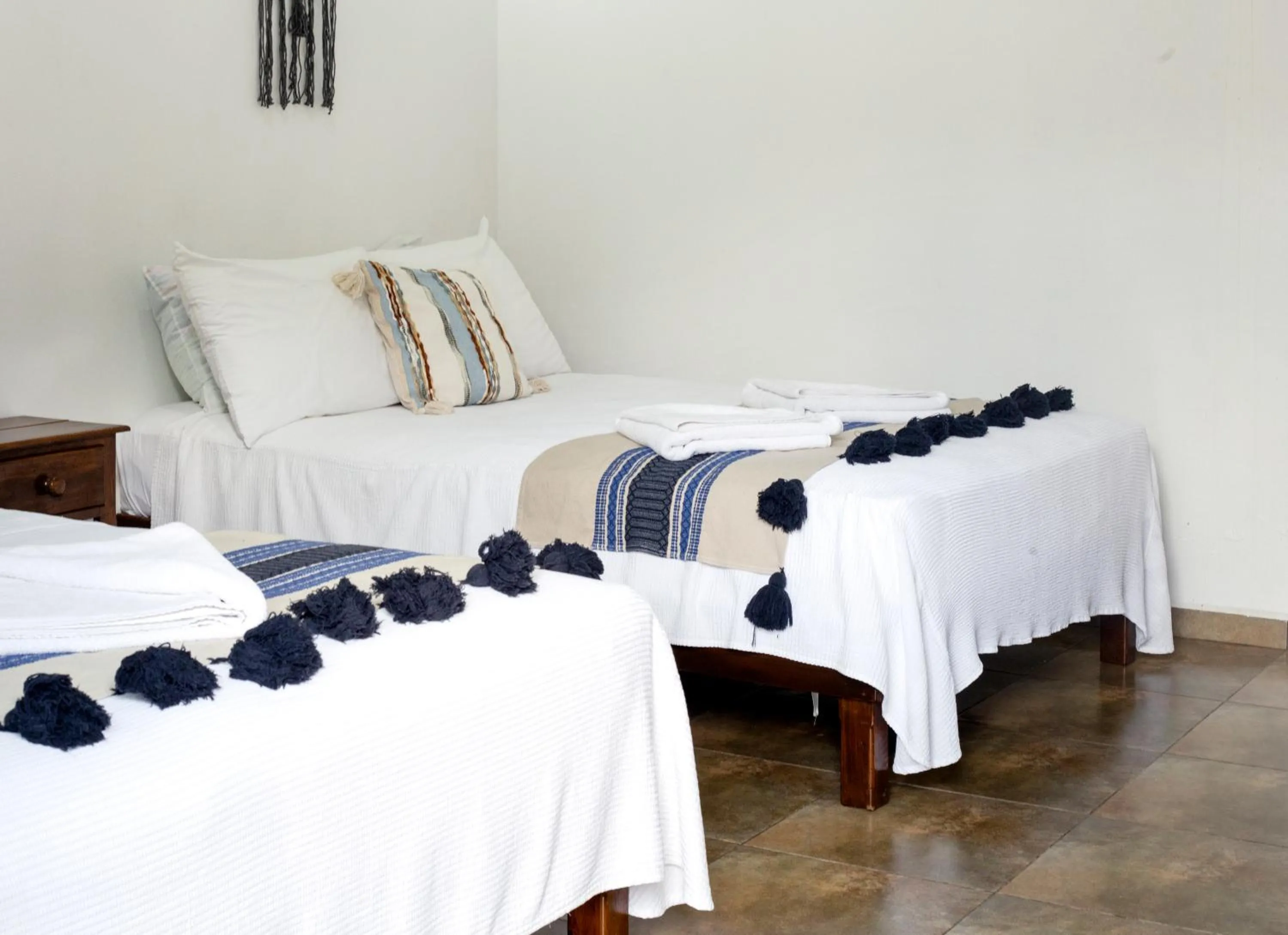 Bed in hotel stella maris tulum