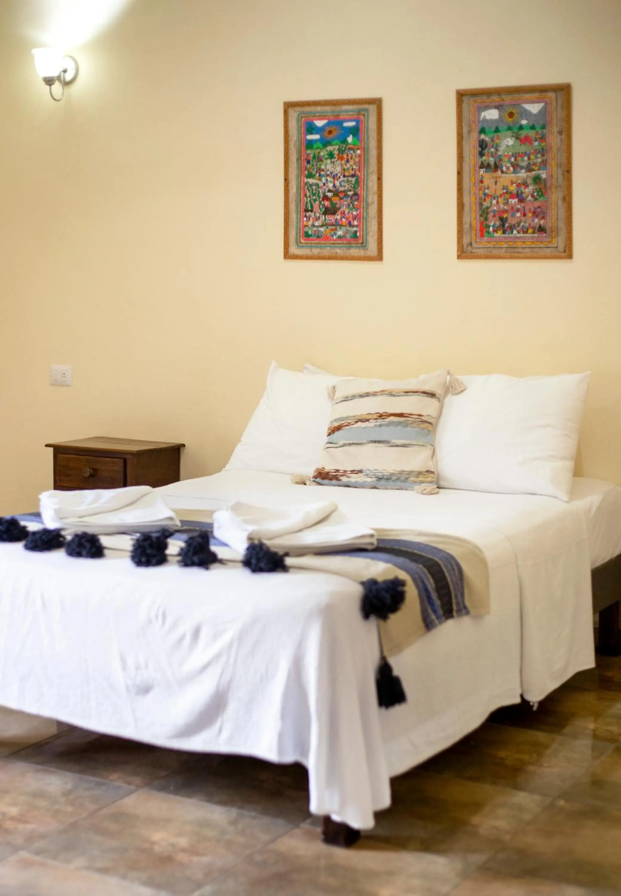 Bed in hotel stella maris tulum