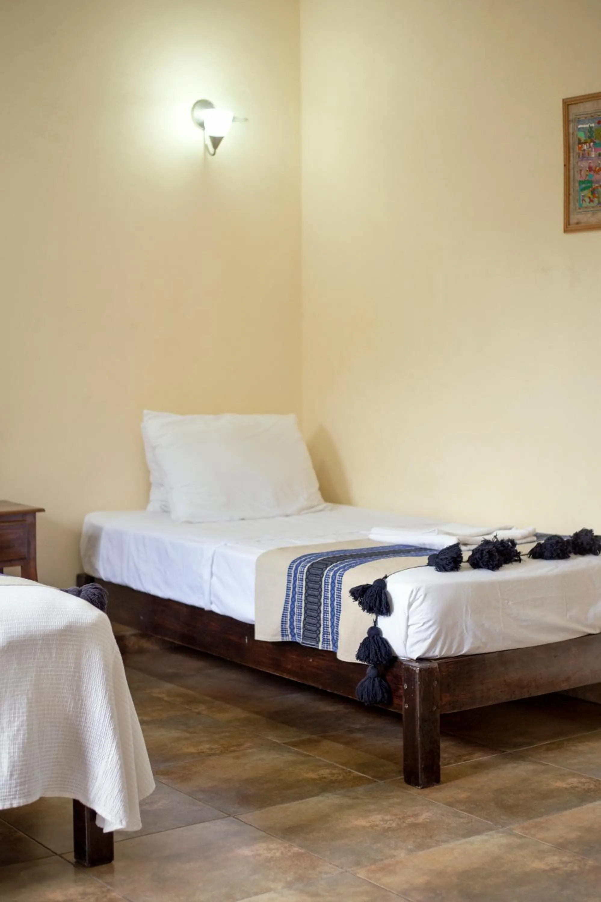 Bed in hotel stella maris tulum