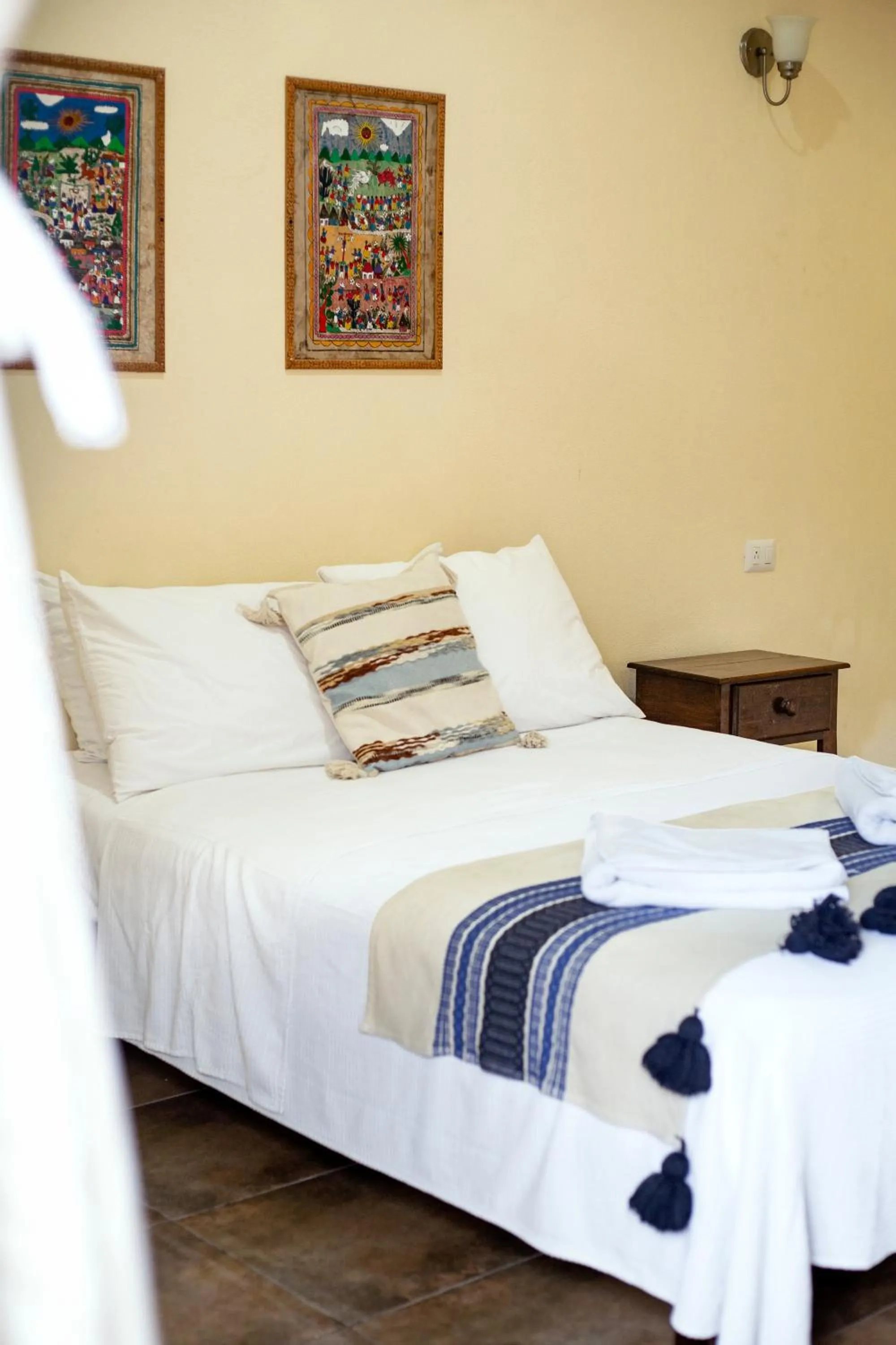 Bed in hotel stella maris tulum