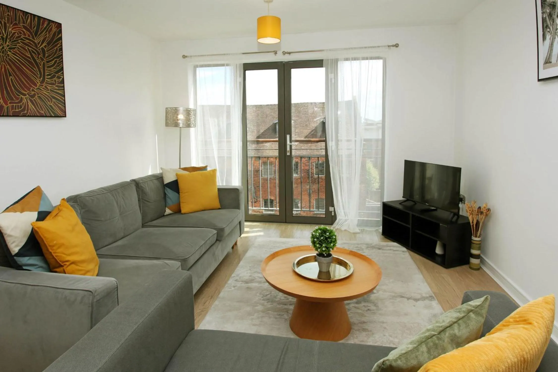 Living room in Albion Street Apartments