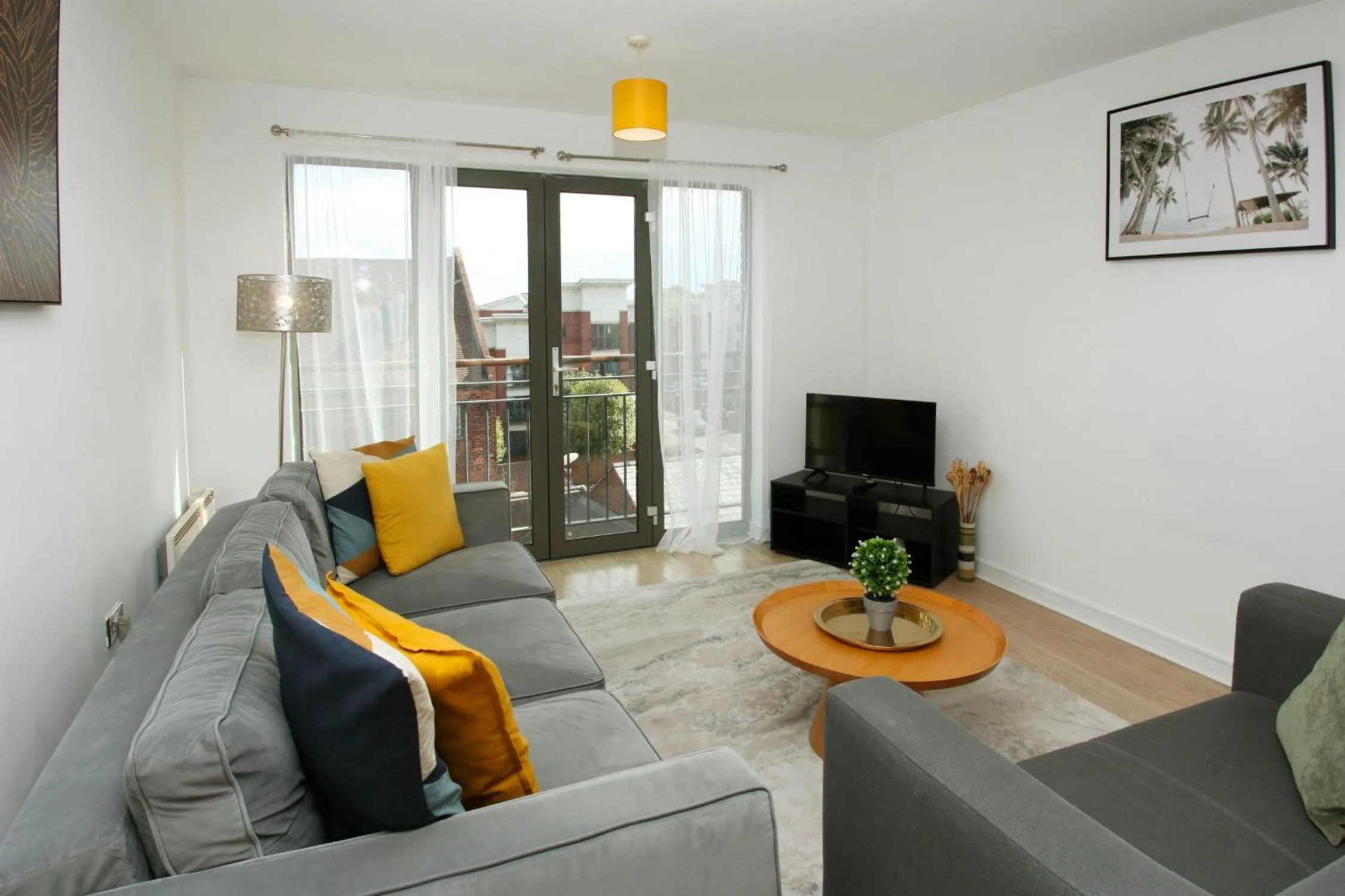 Living room in Albion Street Apartments