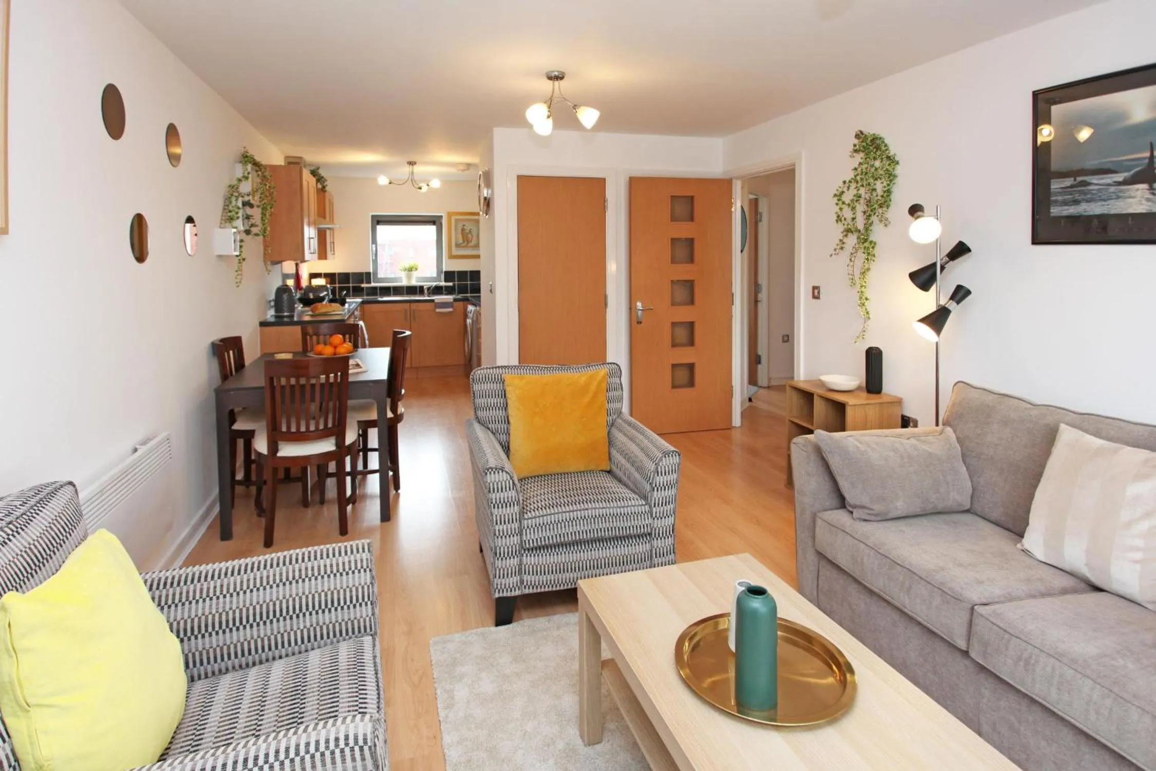 Living room in Albion Street Apartments