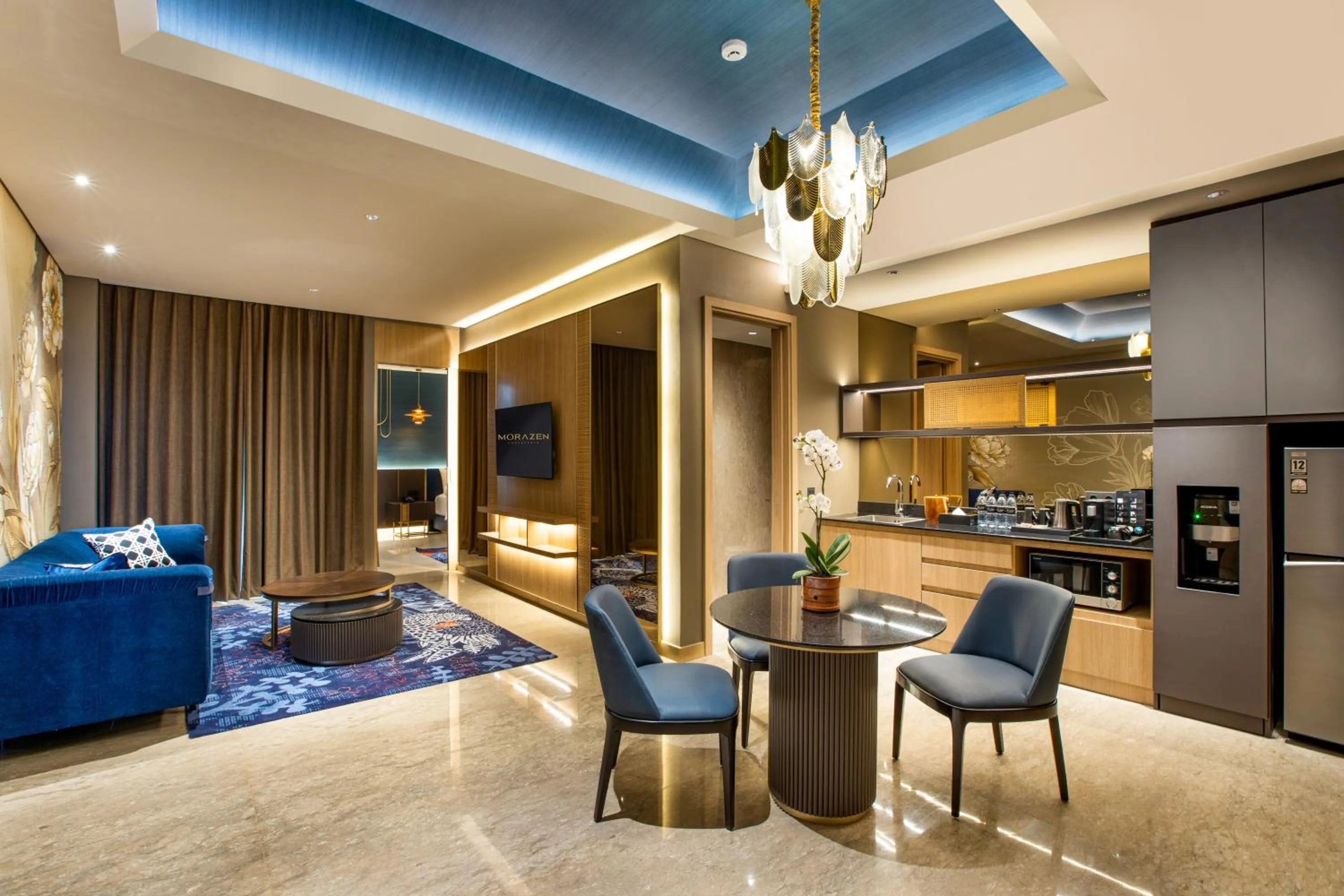 Living room in MORAZEN Yogyakarta