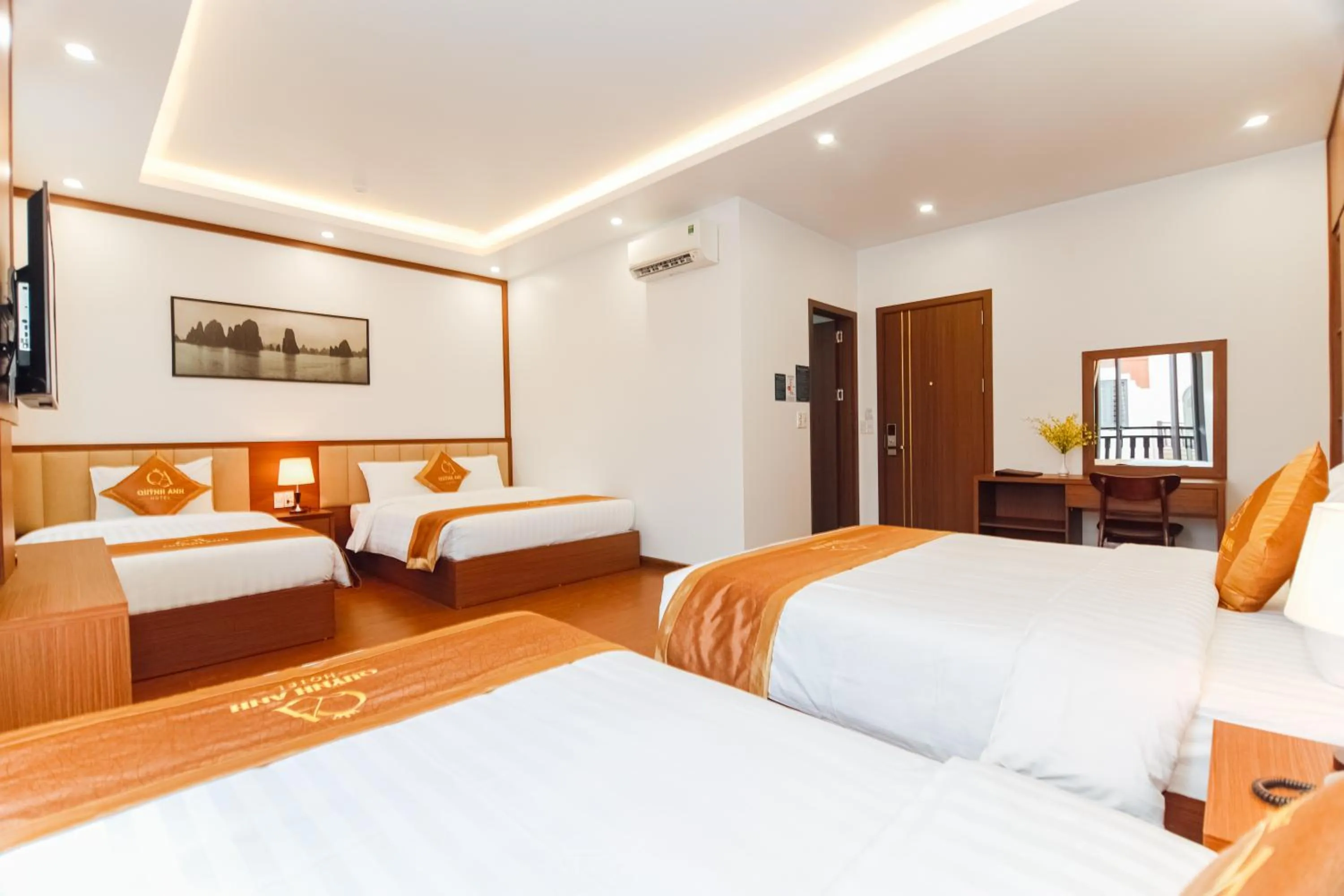 Bed in Quỳnh Anh Hotel Hạ Long