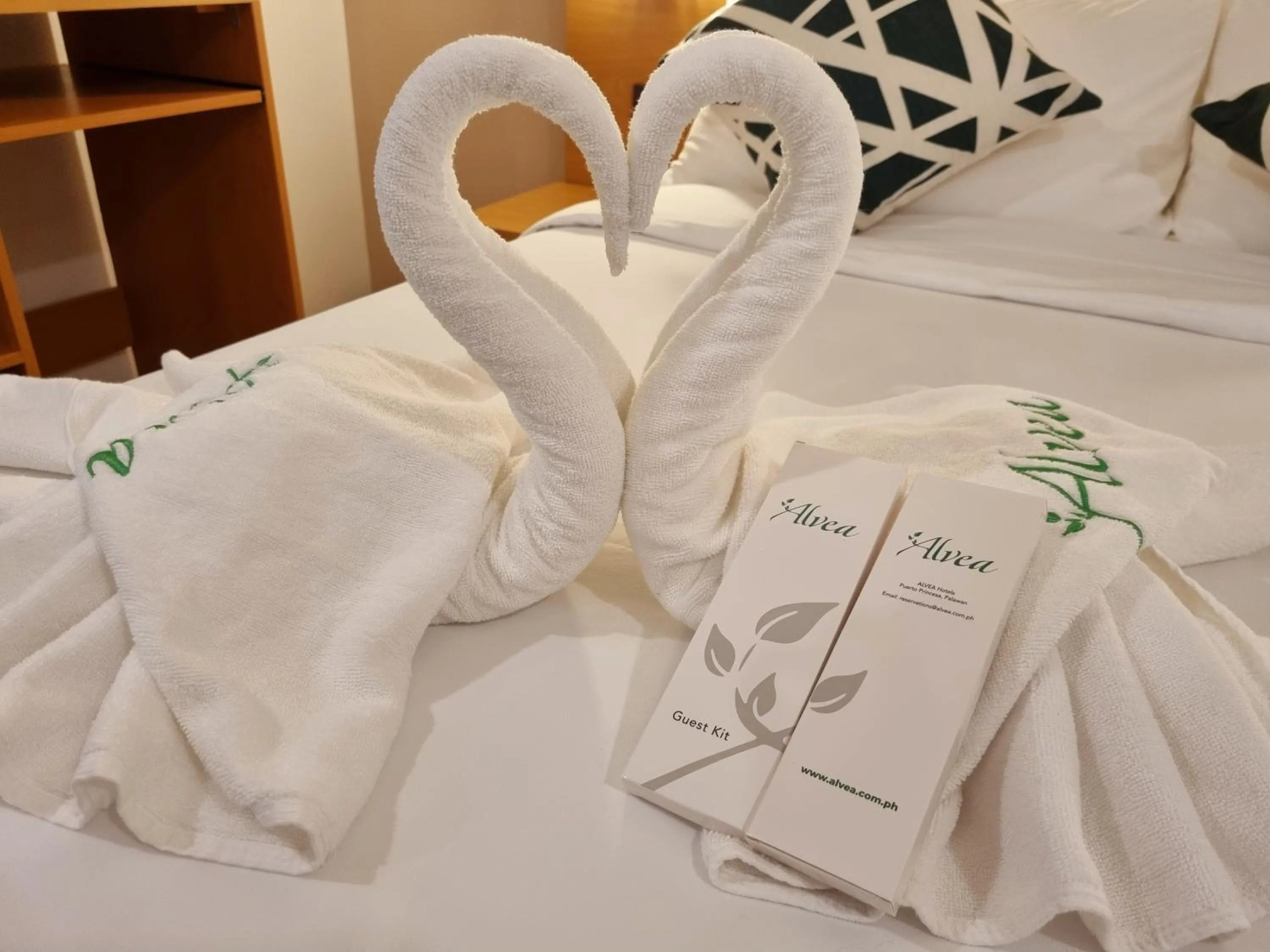 towels, Bed in ALVEA HOTEL