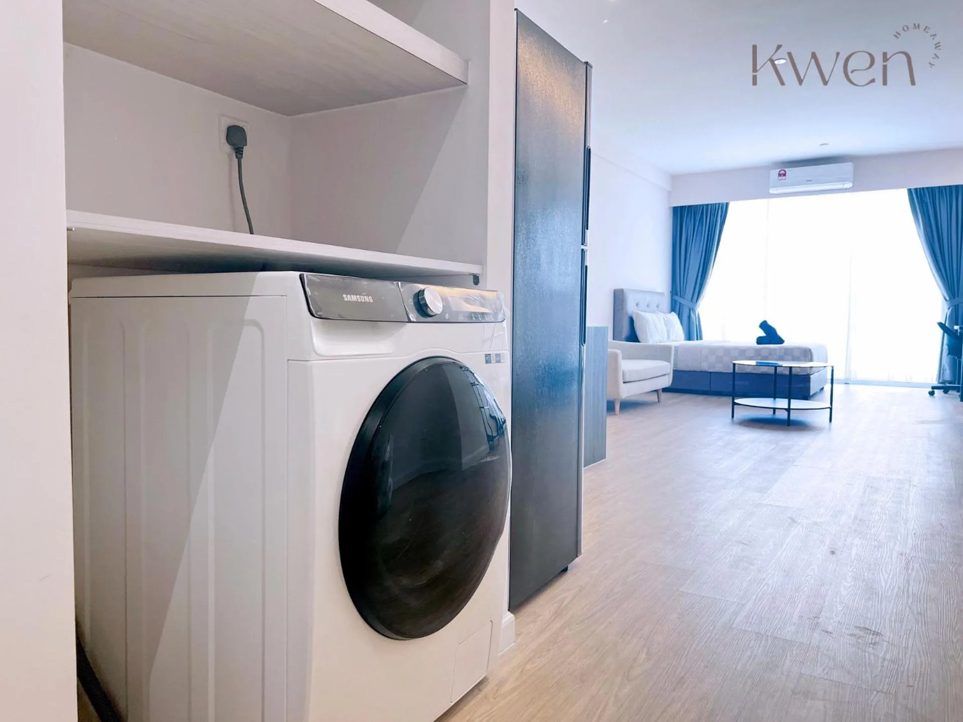 washing machine in KWEN Suites-Tanjung Aru InfinityPool Seaview/Airport View