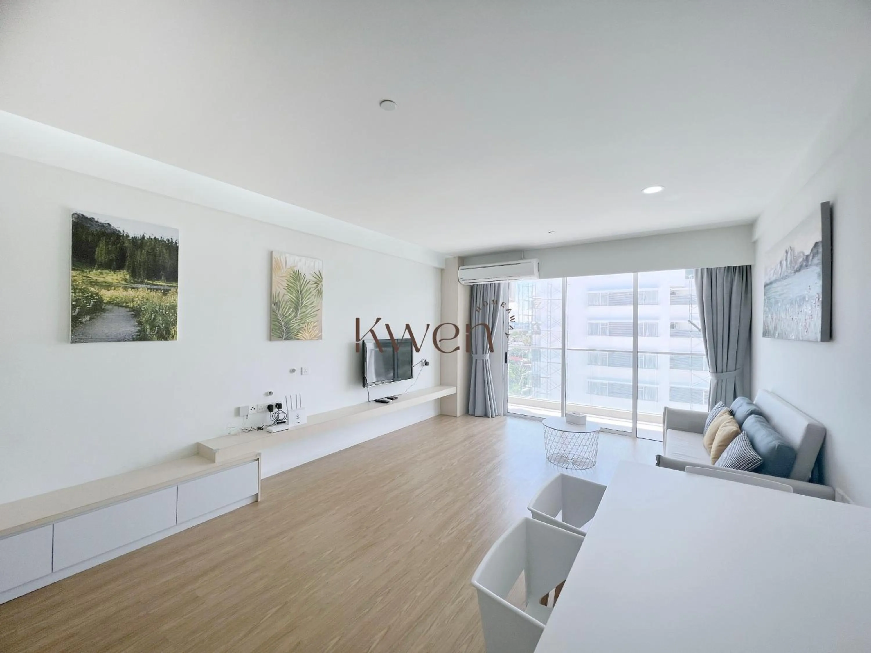 Living room in KWEN Suites-Tanjung Aru InfinityPool Seaview/Airport View