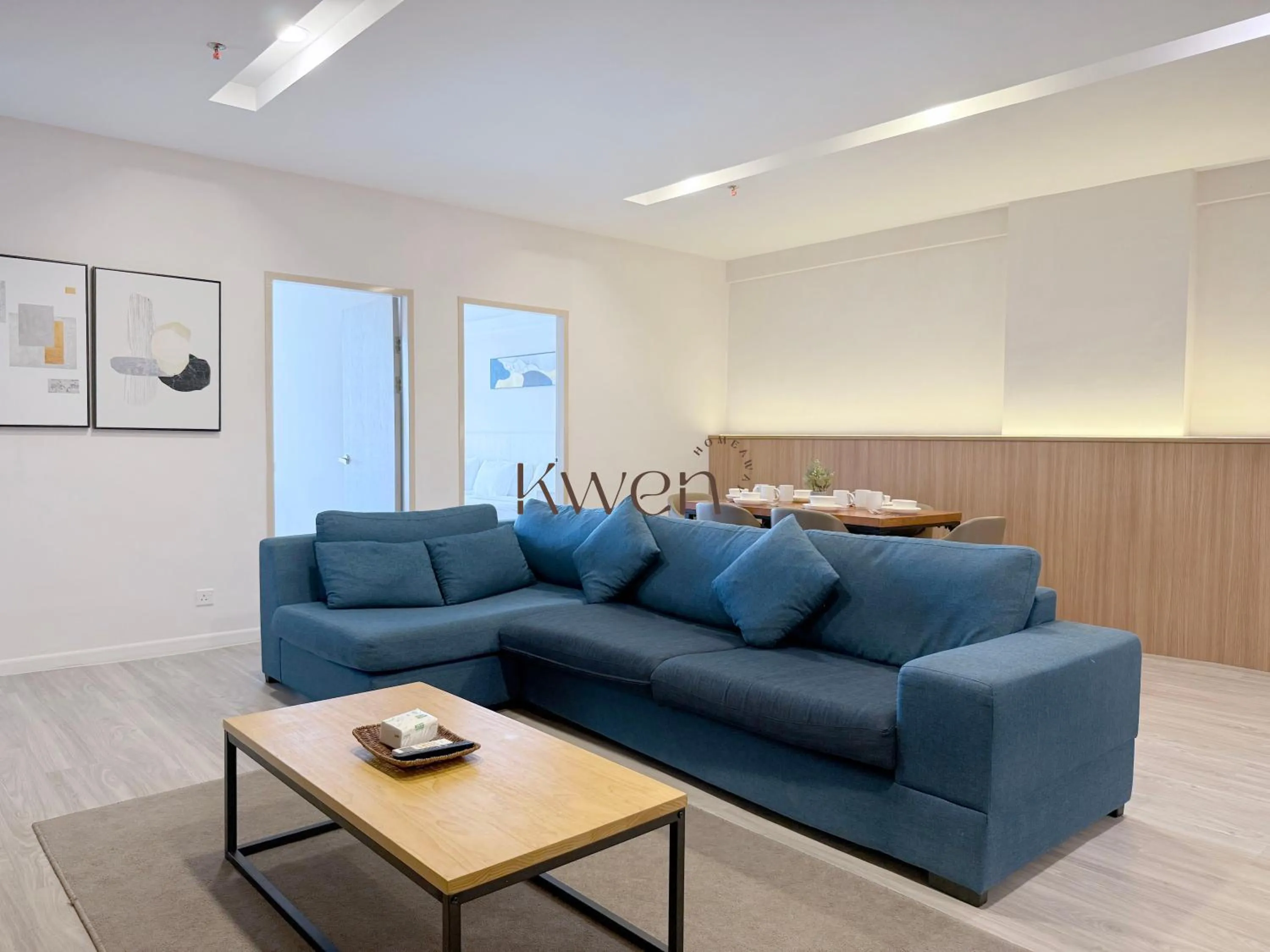 Living room in KWEN Suites-Tanjung Aru InfinityPool Seaview/Airport View