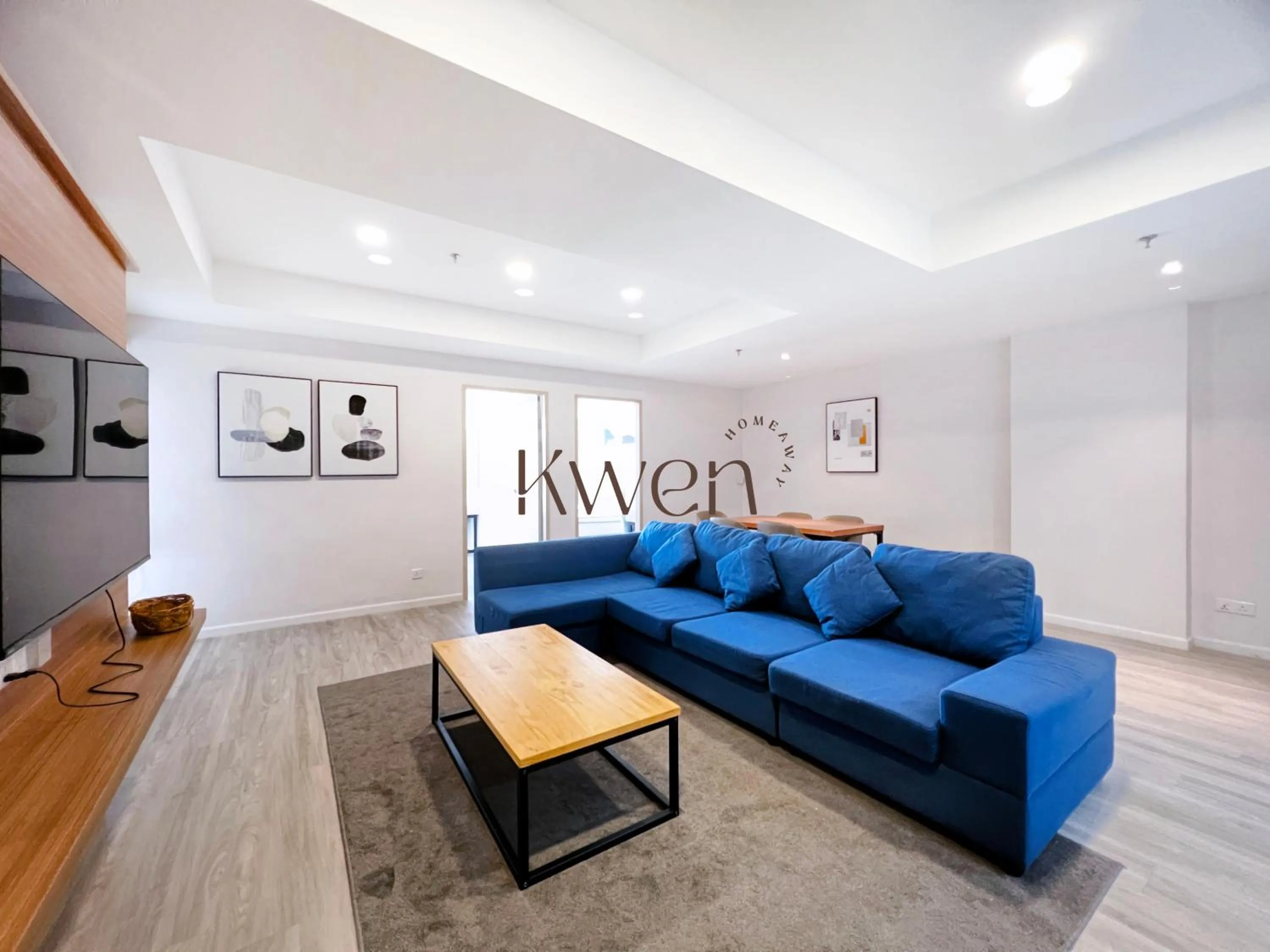 Living room in KWEN Suites-Tanjung Aru InfinityPool Seaview/Airport View