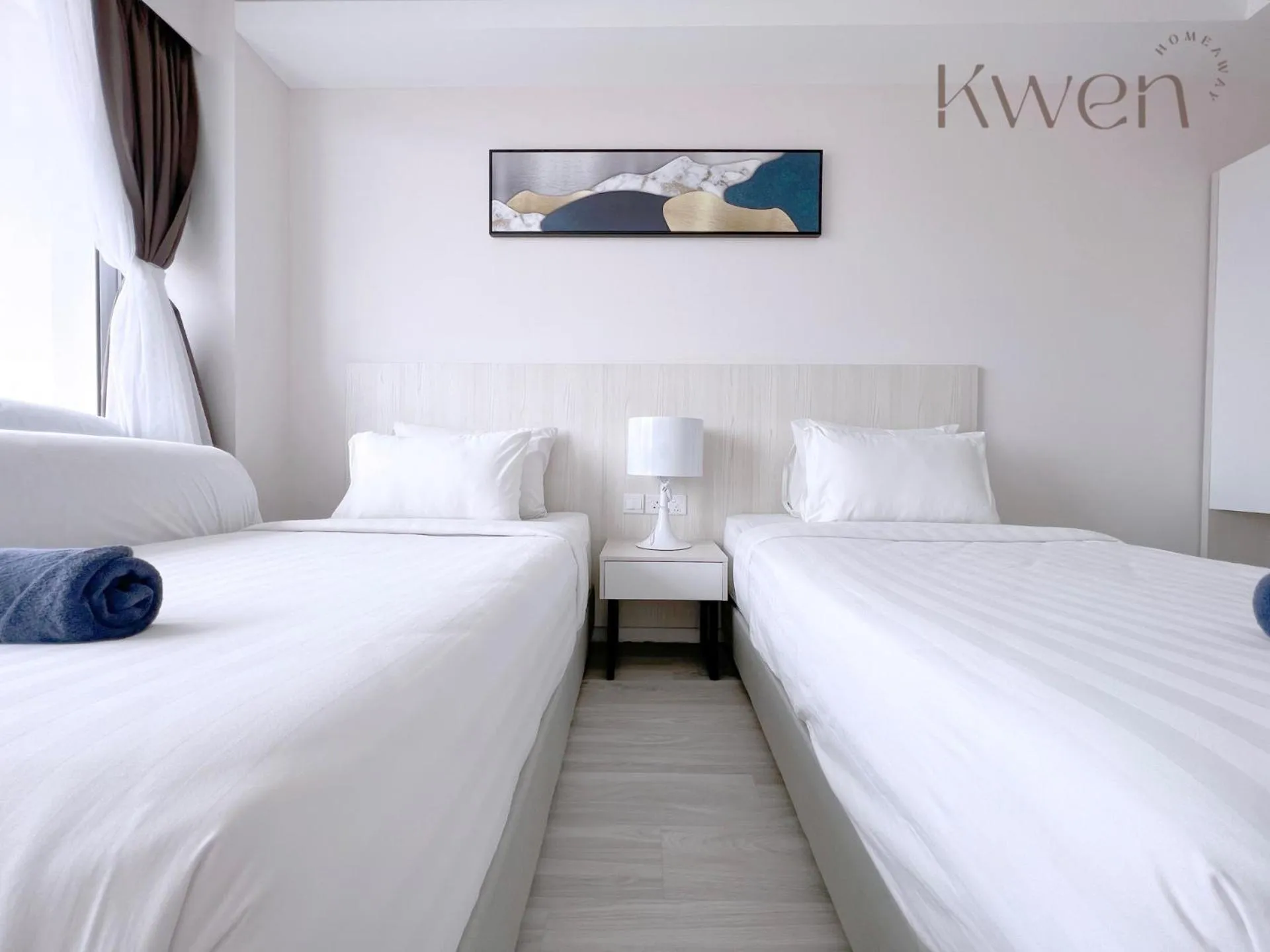 Bedroom, Bed in KWEN Suites-Tanjung Aru InfinityPool Seaview/Airport View