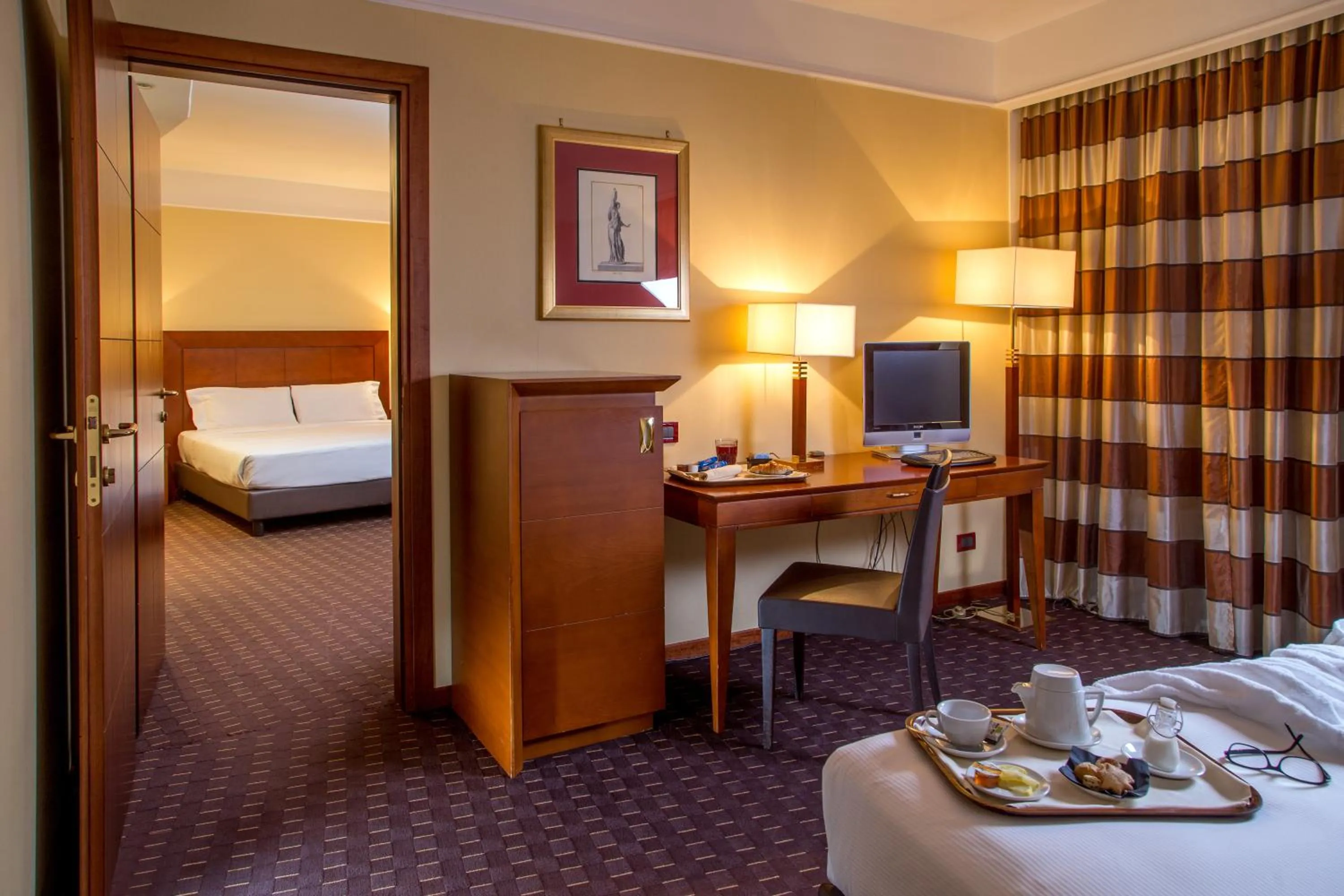 Decorative detail, Bed in Hotel Capannelle Roma