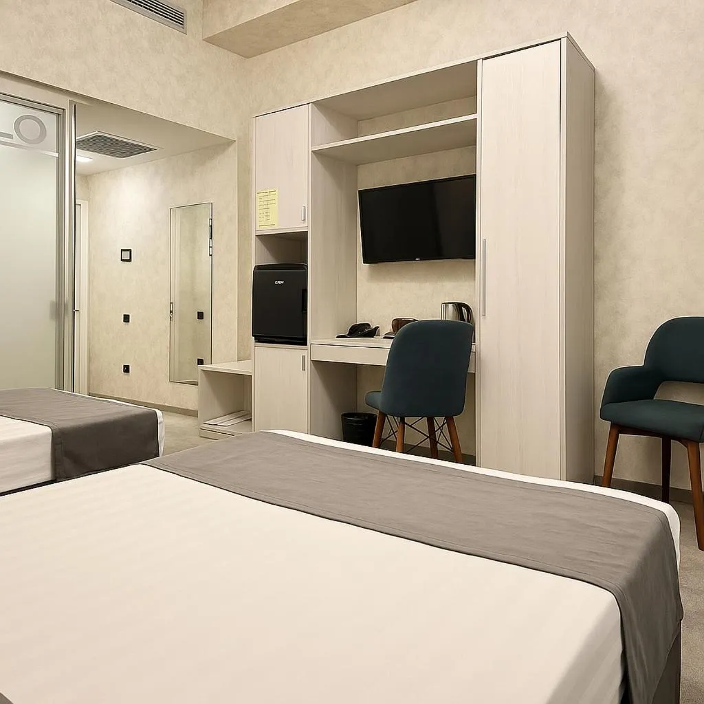 TV and multimedia, Bed in Porto Bello Hotel