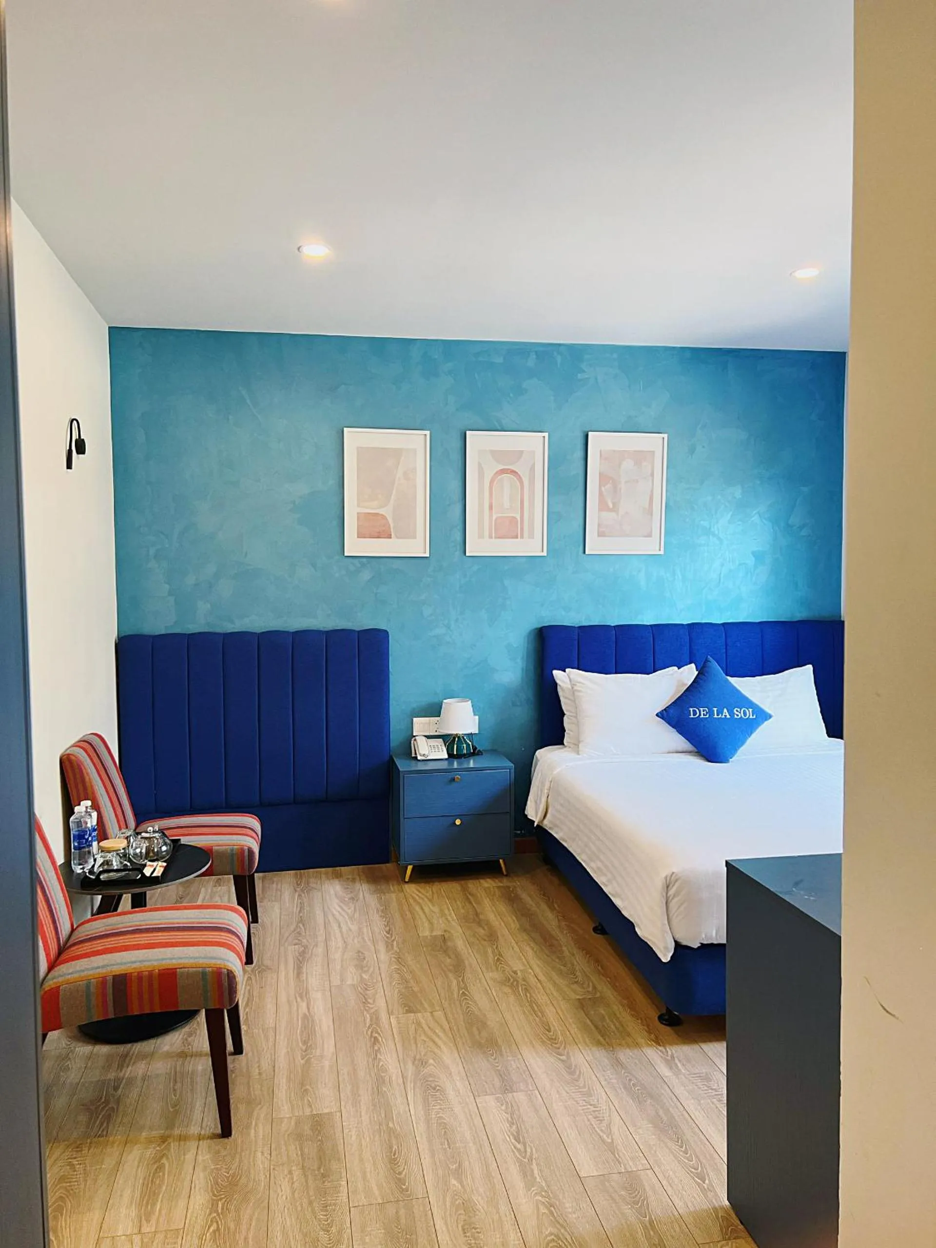 Bedroom, Bed in De La Sol Villa Dalat