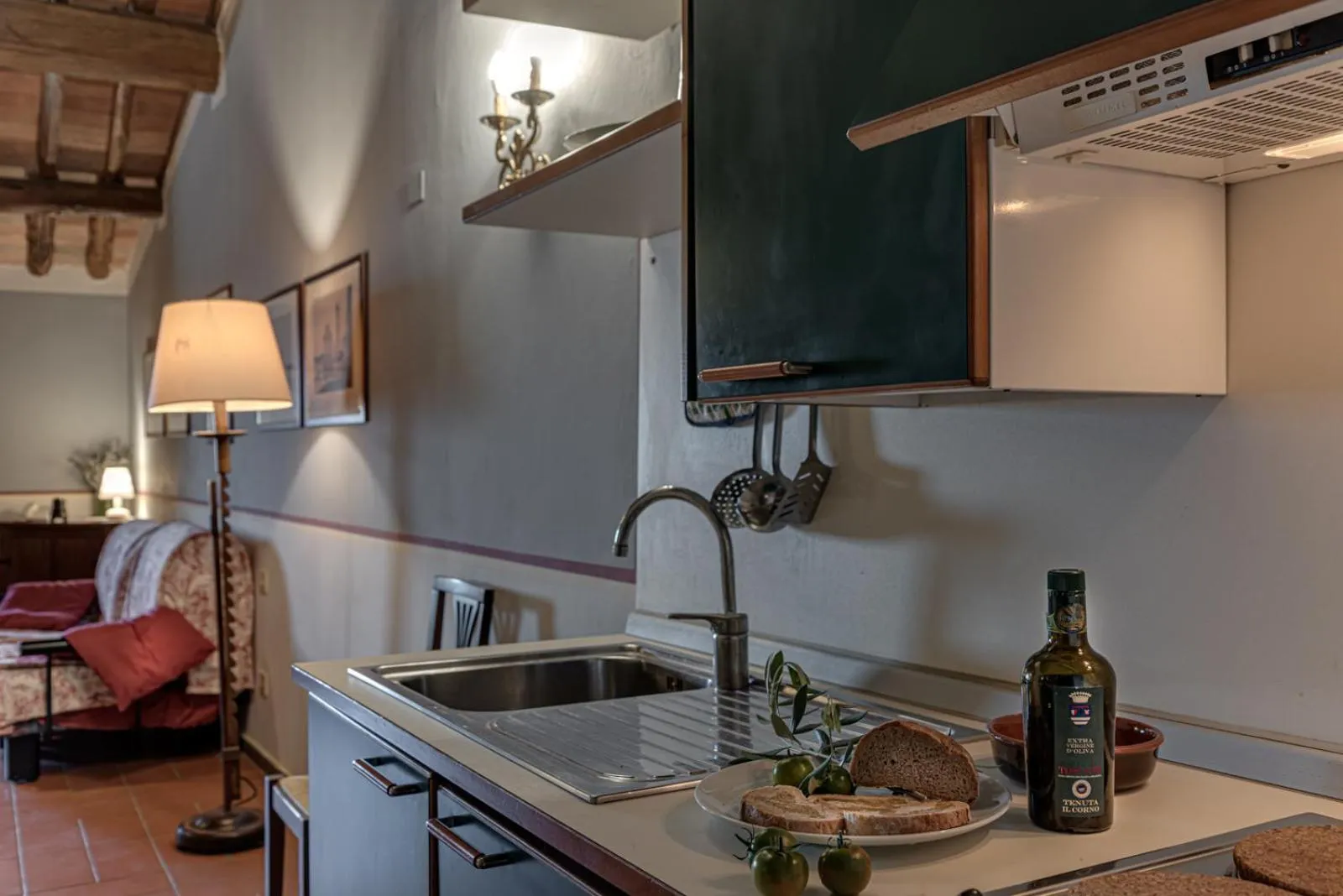 Kitchen or kitchenette in Tenuta Il Corno Agriturismo