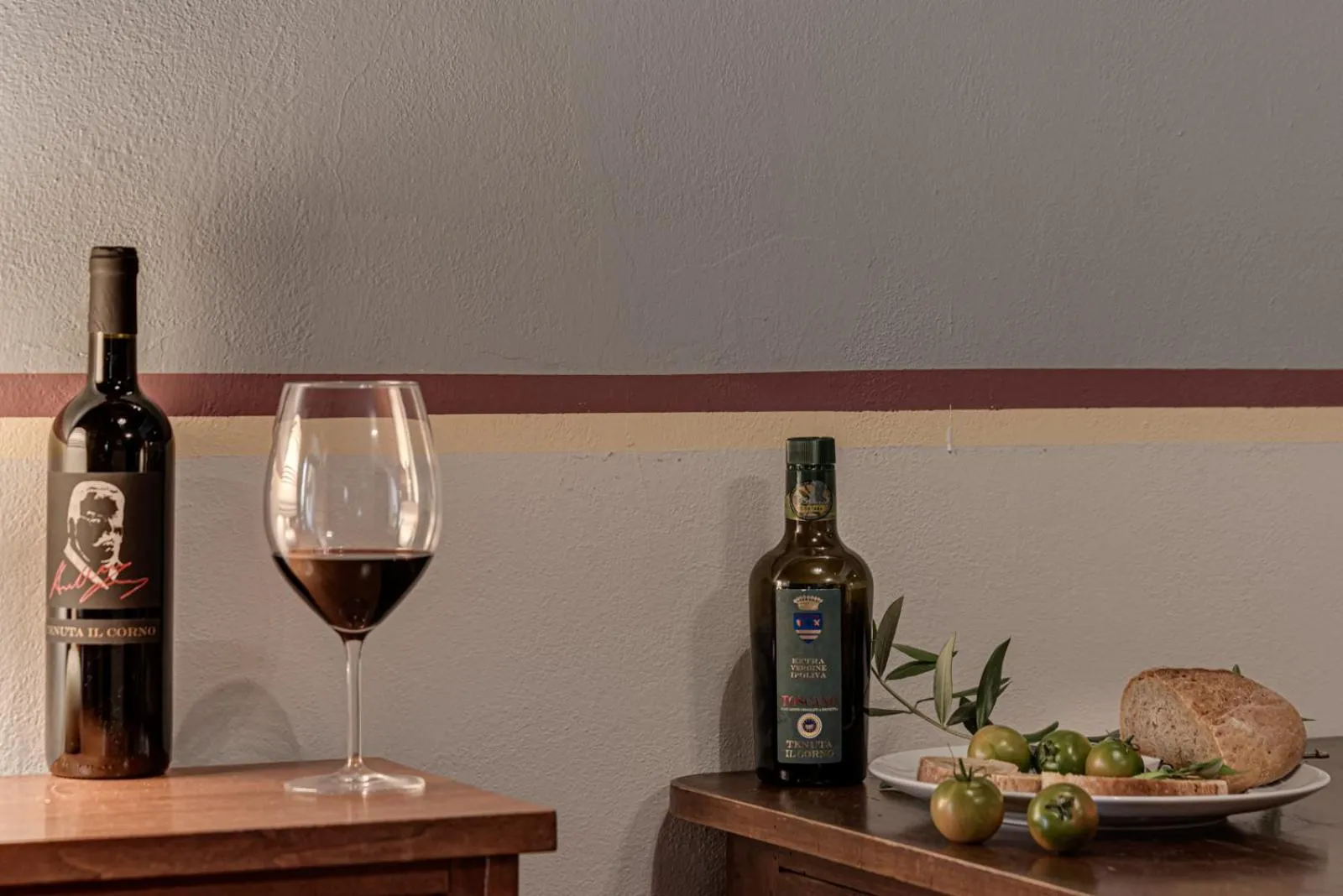 Food and drinks in Tenuta Il Corno Agriturismo